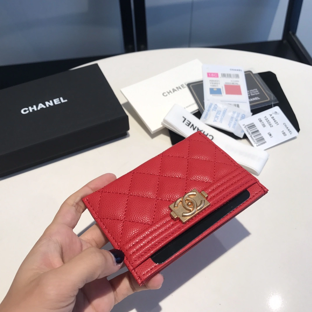 Flexible 8646 Chanel AAA Quality Card Case For Women