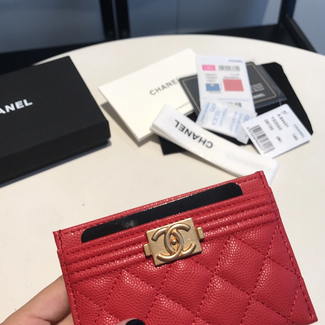 Flexible 8646 Chanel AAA Quality Card Case For Women