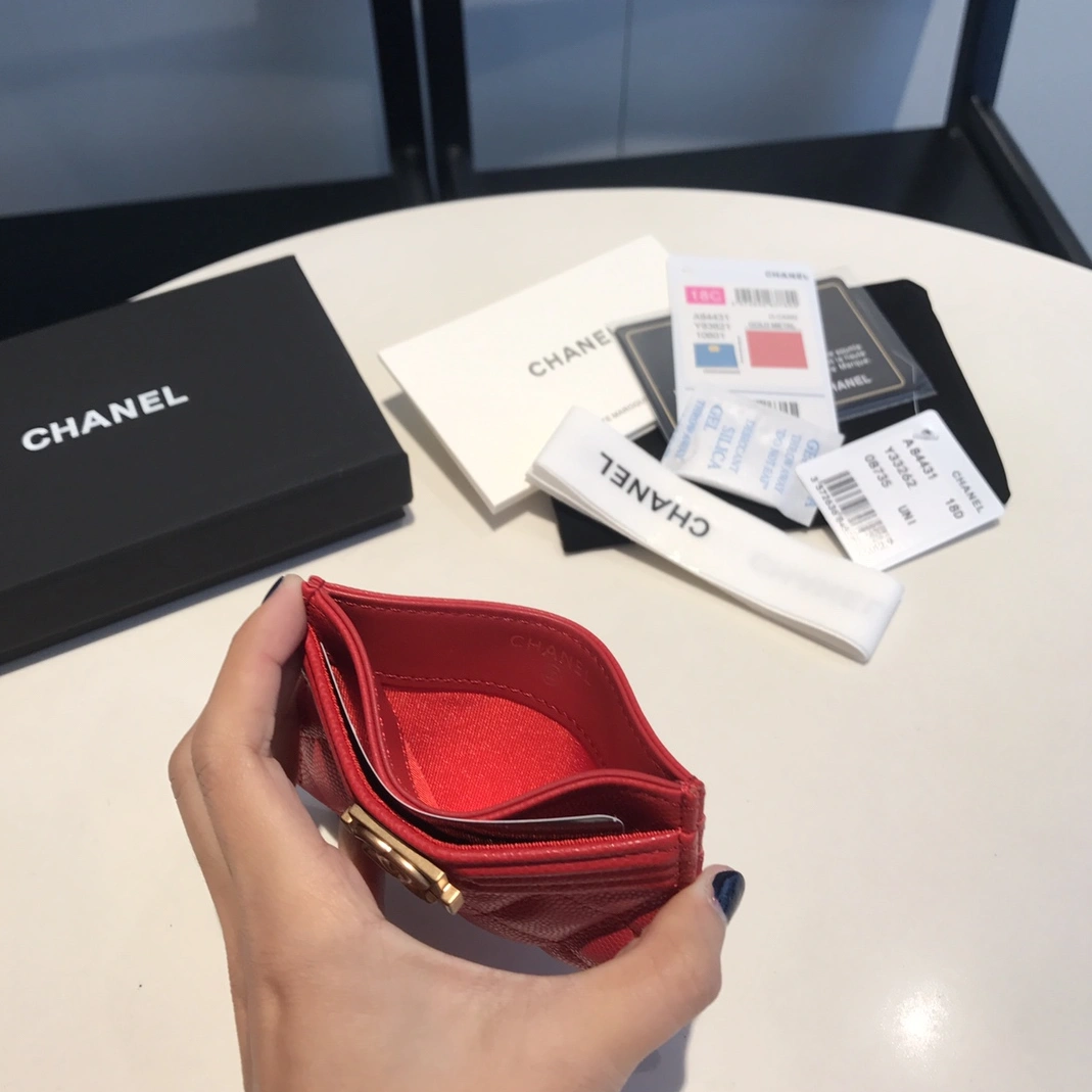 Flexible 8646 Chanel AAA Quality Card Case For Women