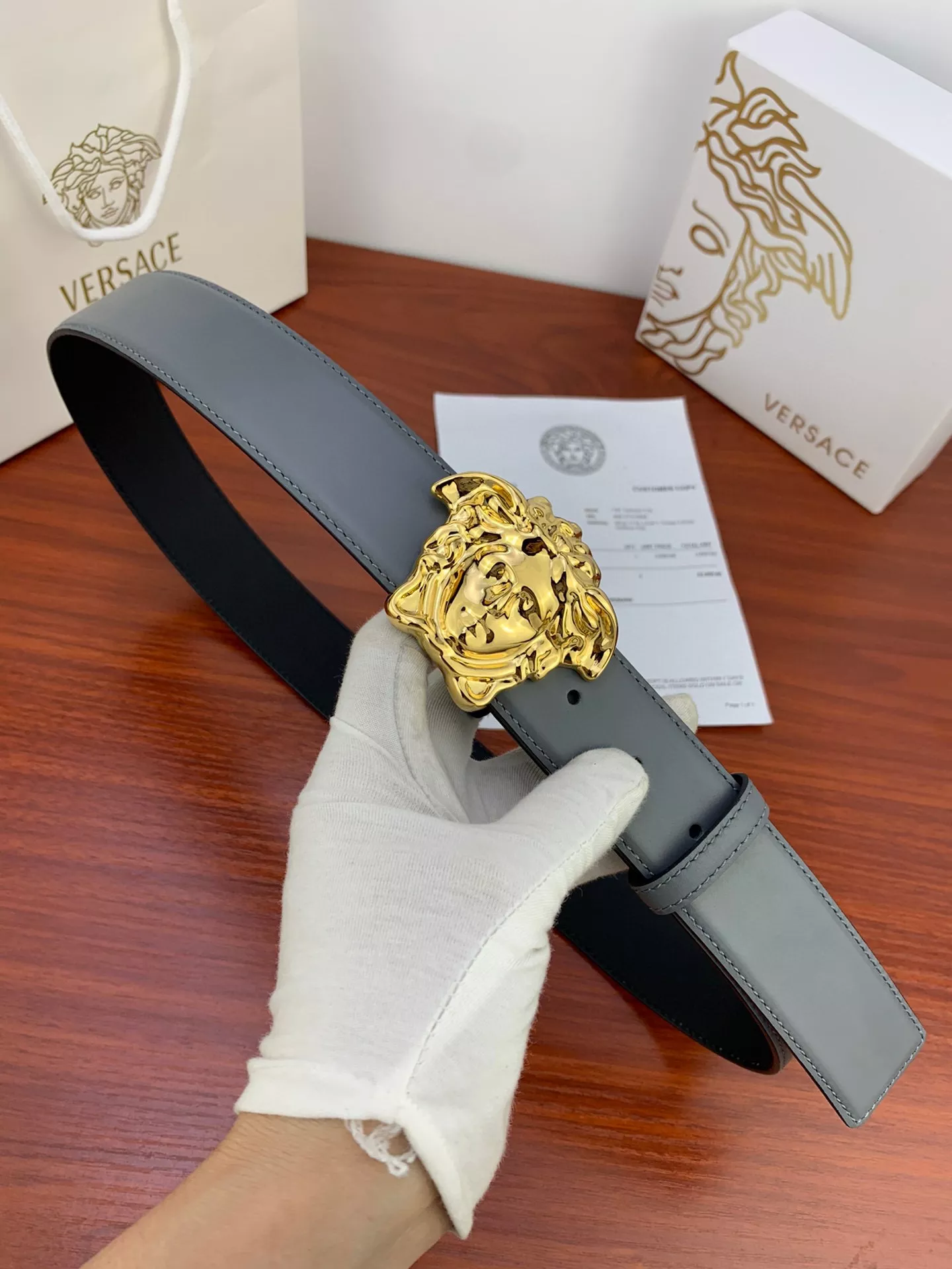 Flexible 8815 Versace AAA Quality Belts In 4.0cm For Men