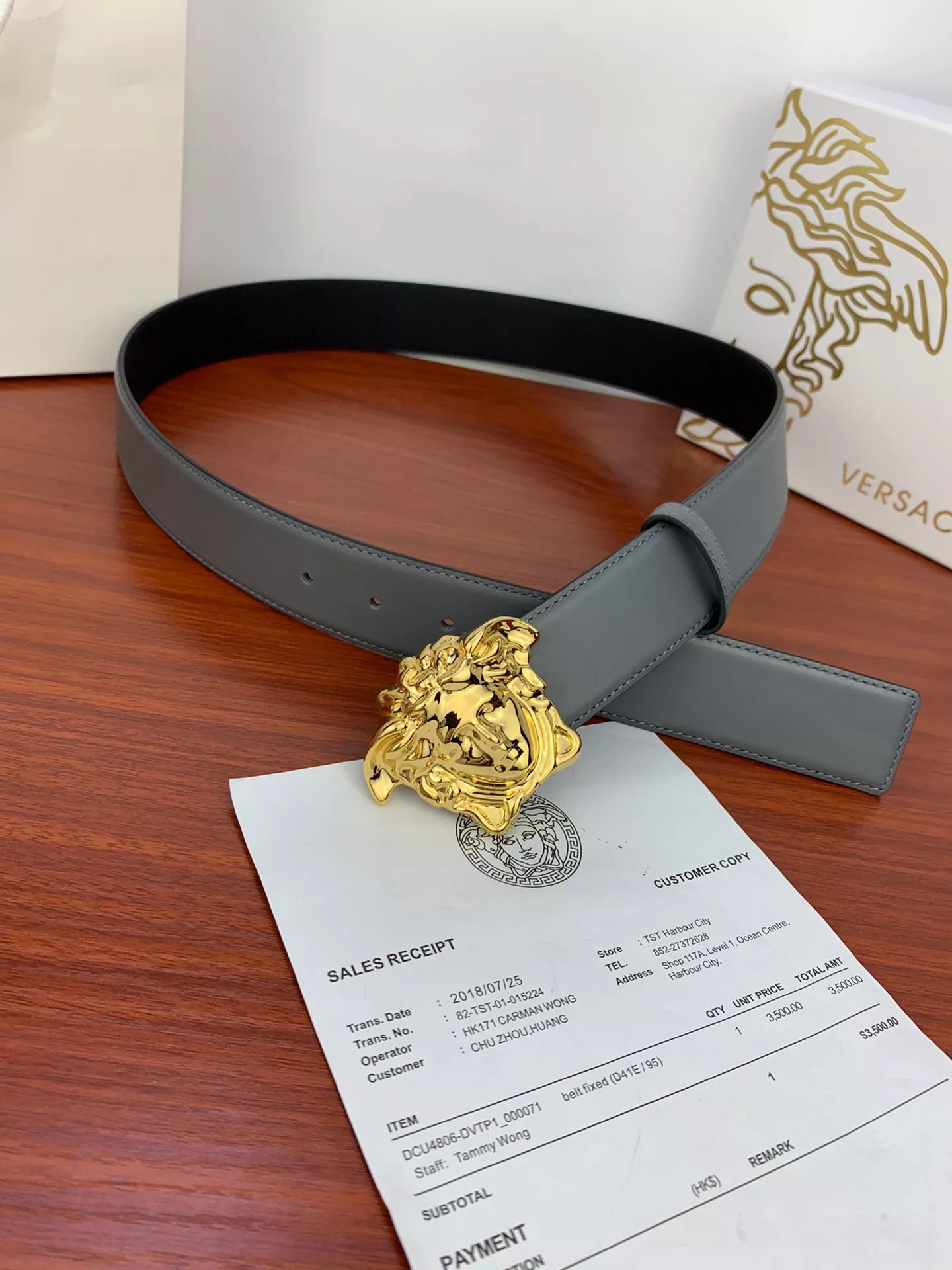 Flexible 8815 Versace AAA Quality Belts In 4.0cm For Men