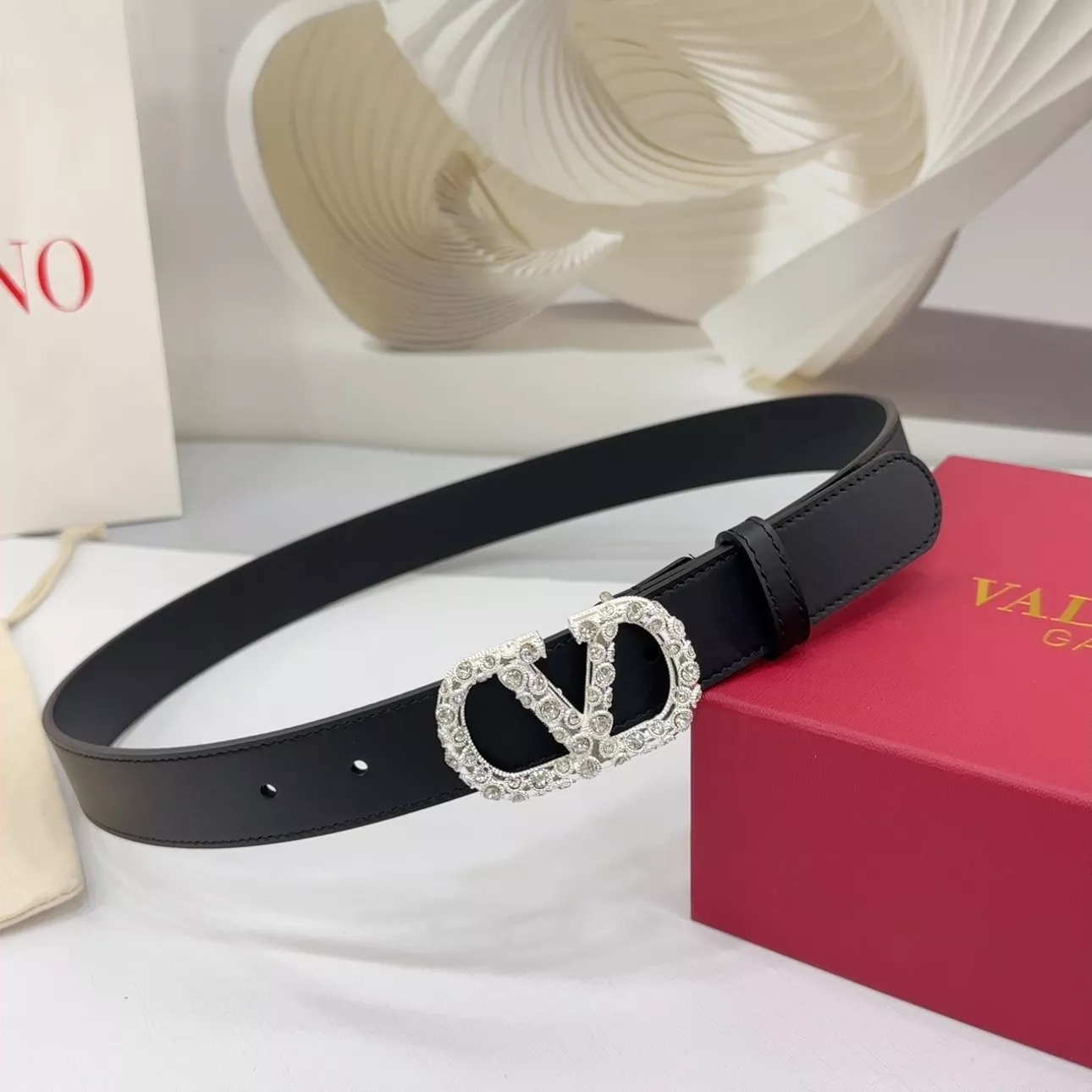 Flexible 9187 Valentino AAA Quality Belts In 3.0cm For Women