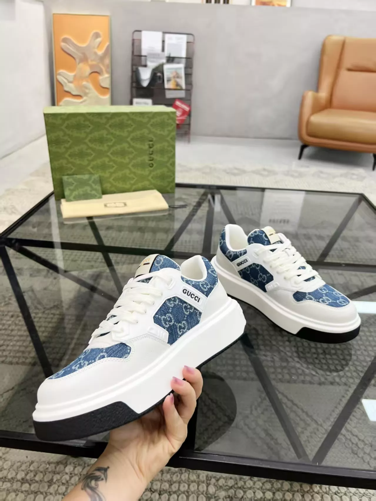 Flexible 9493 Gucci Casual Shoes For Men