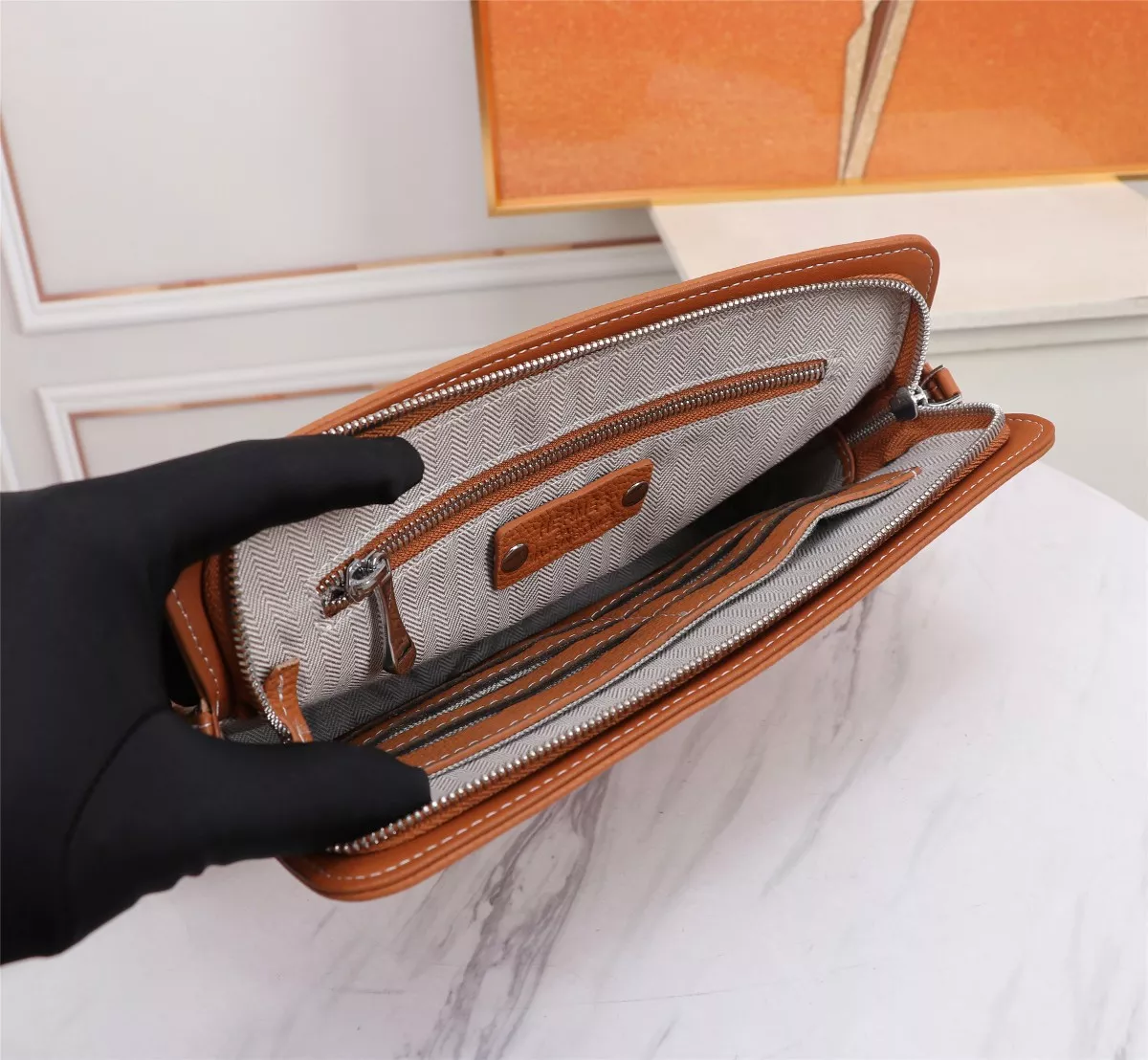 Flexible 9533 Hermes AAA Man Wallets