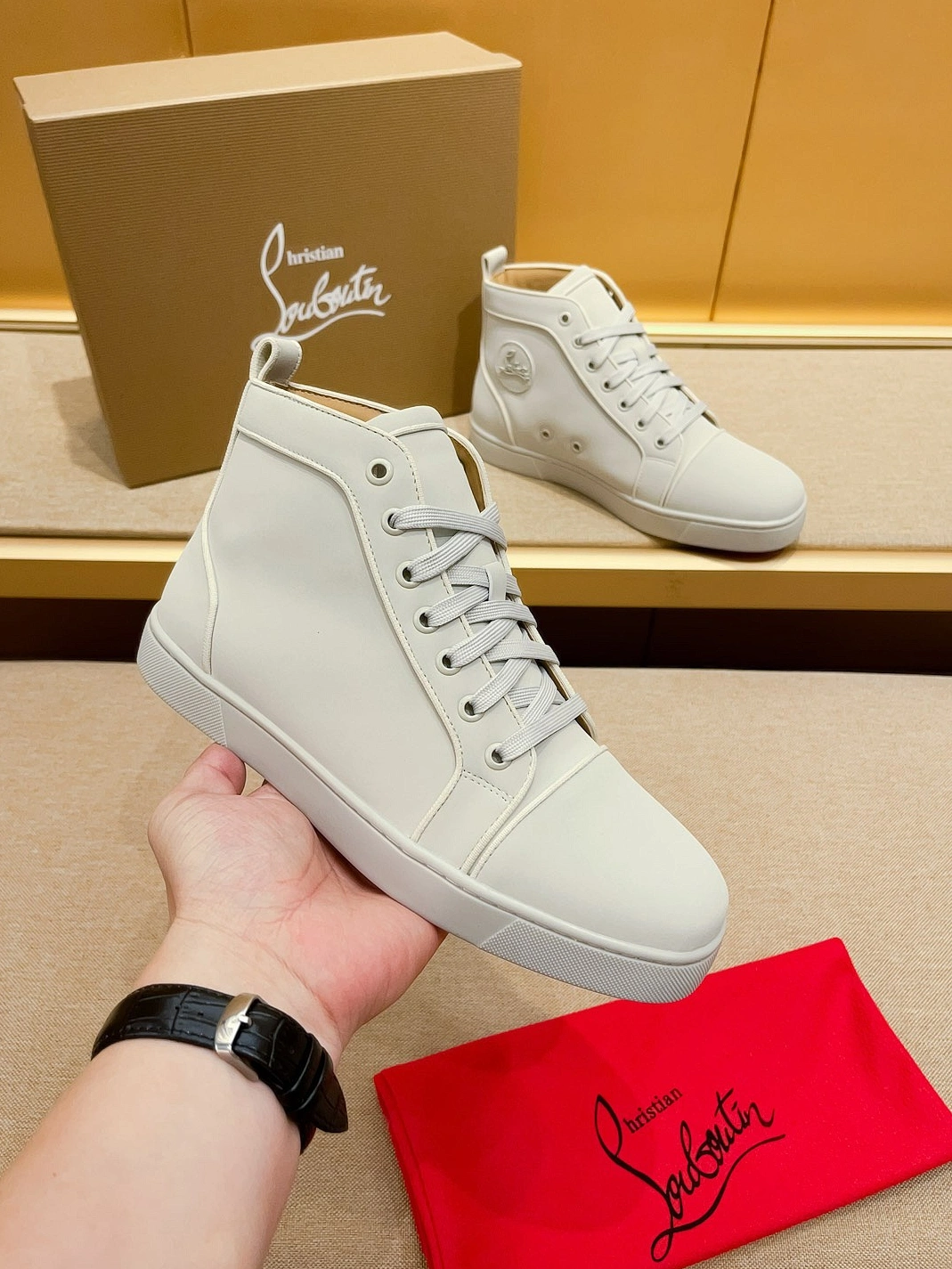 Flexible 9550 Christian Louboutin High Top Shoes For Men