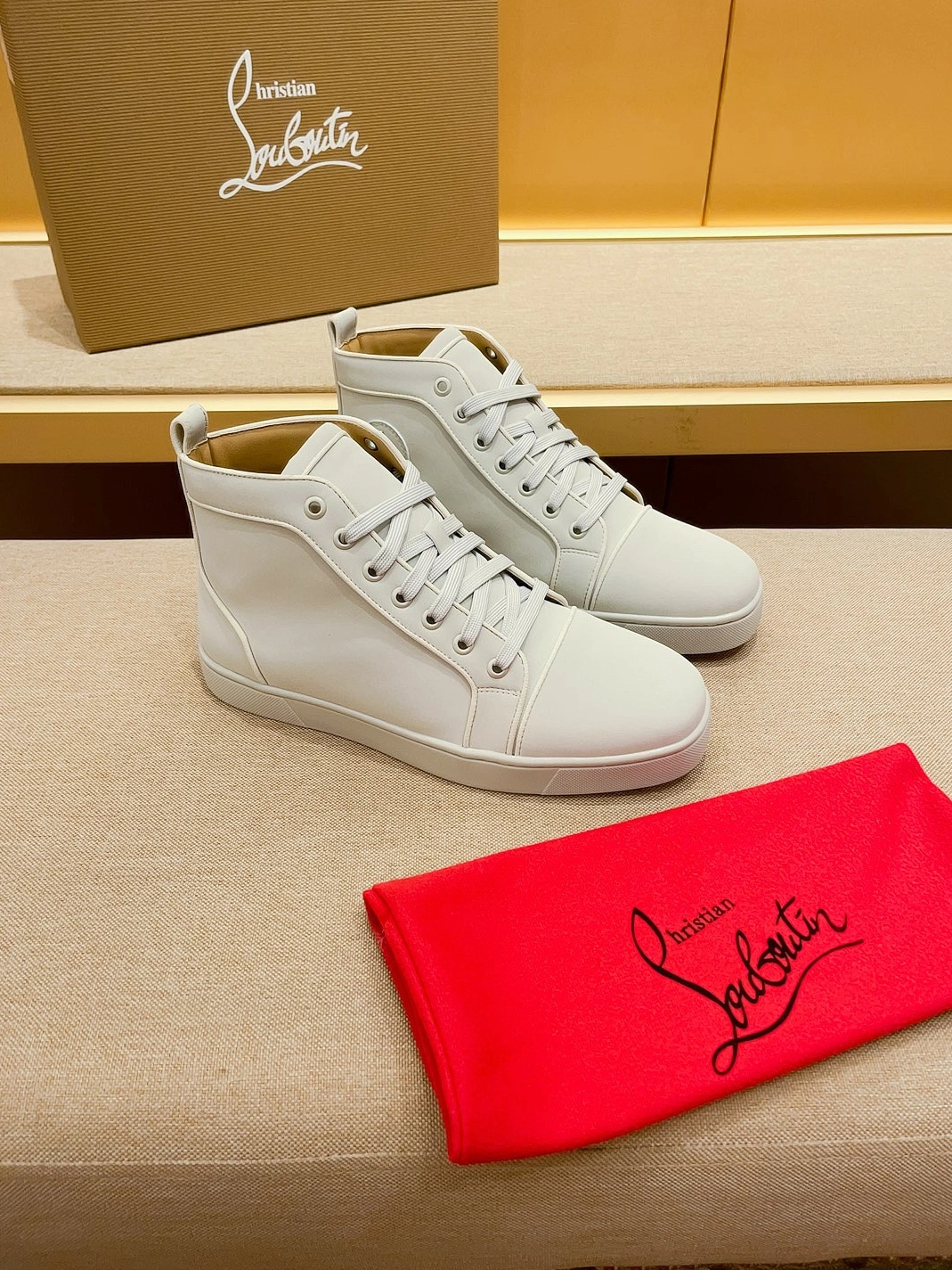 Flexible 9550 Christian Louboutin High Top Shoes For Men