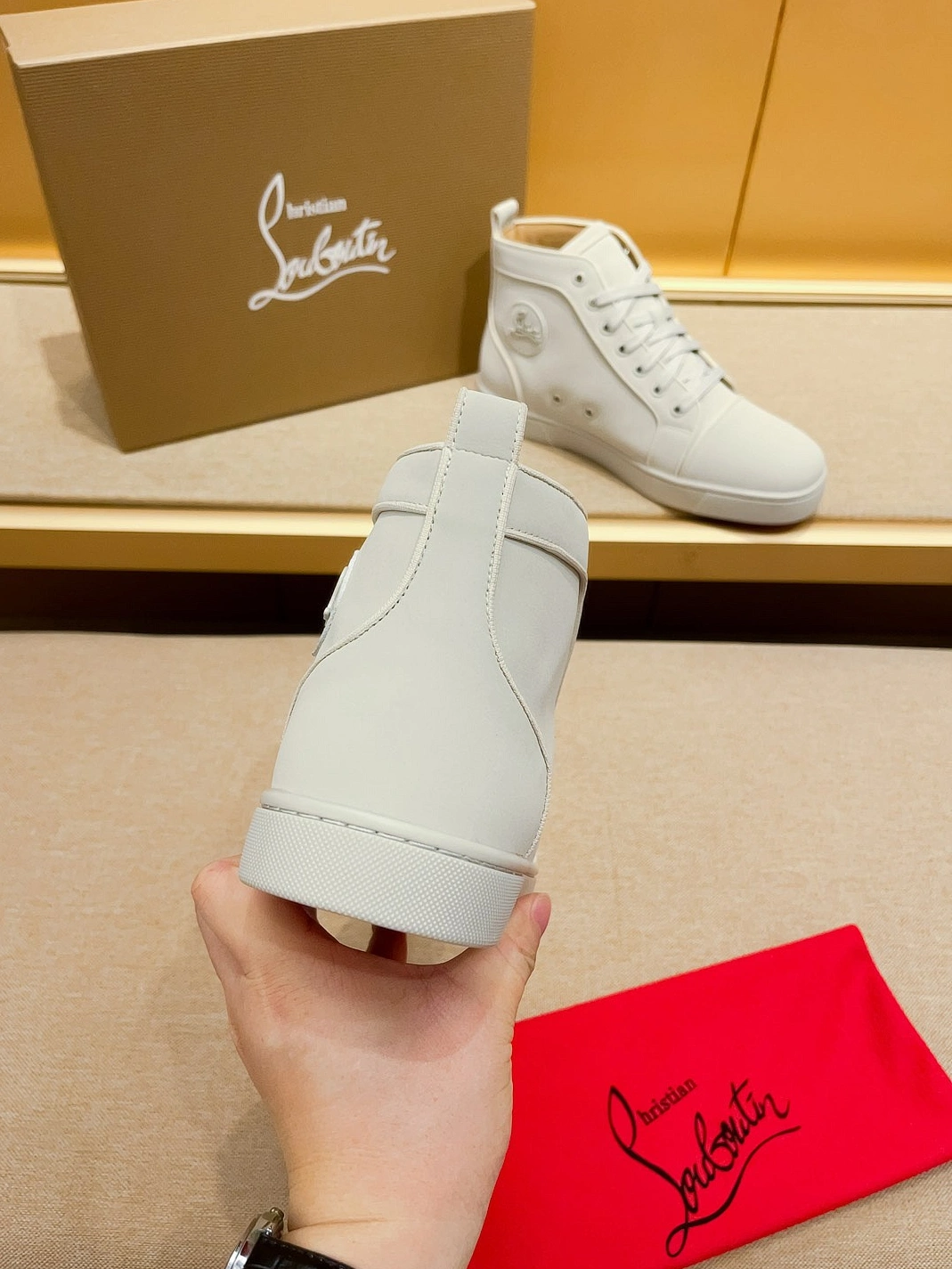 Flexible 9550 Christian Louboutin High Top Shoes For Men