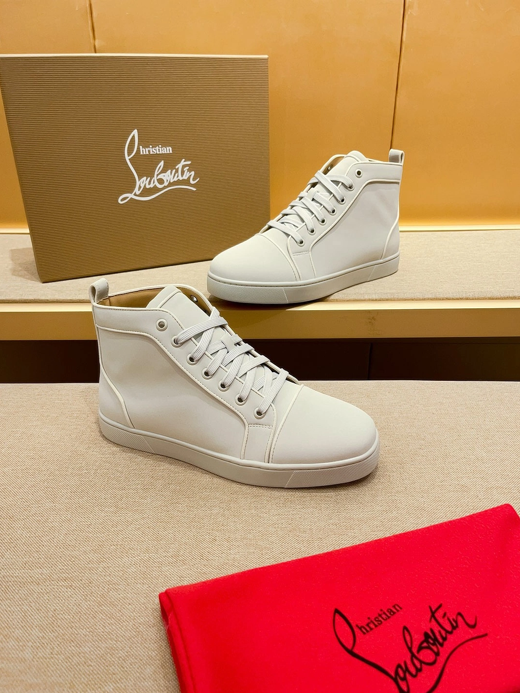 Flexible 9550 Christian Louboutin High Top Shoes For Men
