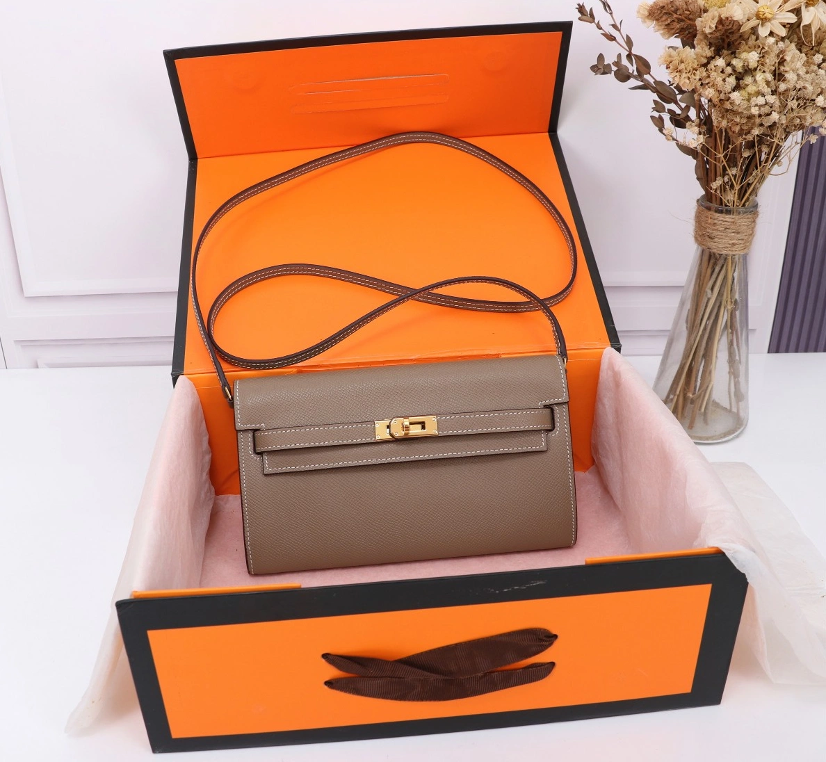 Flexible 9801 Hermes AAA Quality Messenger Bags For Women
