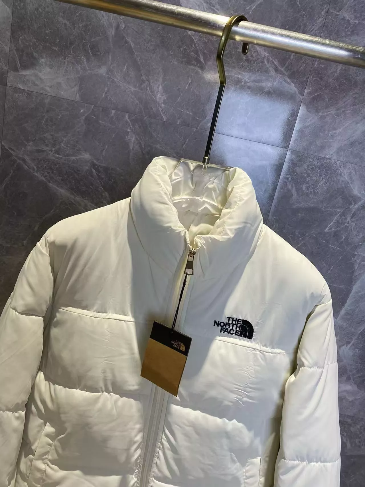 Functional 1484 The North Face Down Feather Coat Long Sleeved For Men