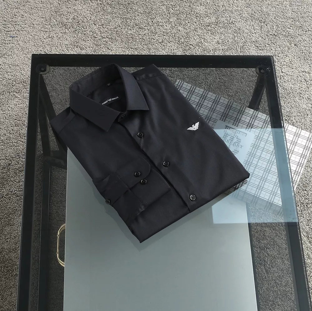 Functional 1906 Armani Shirts Long Sleeved For Men