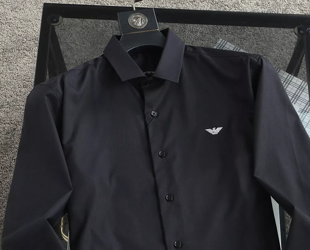 Functional 1906 Armani Shirts Long Sleeved For Men