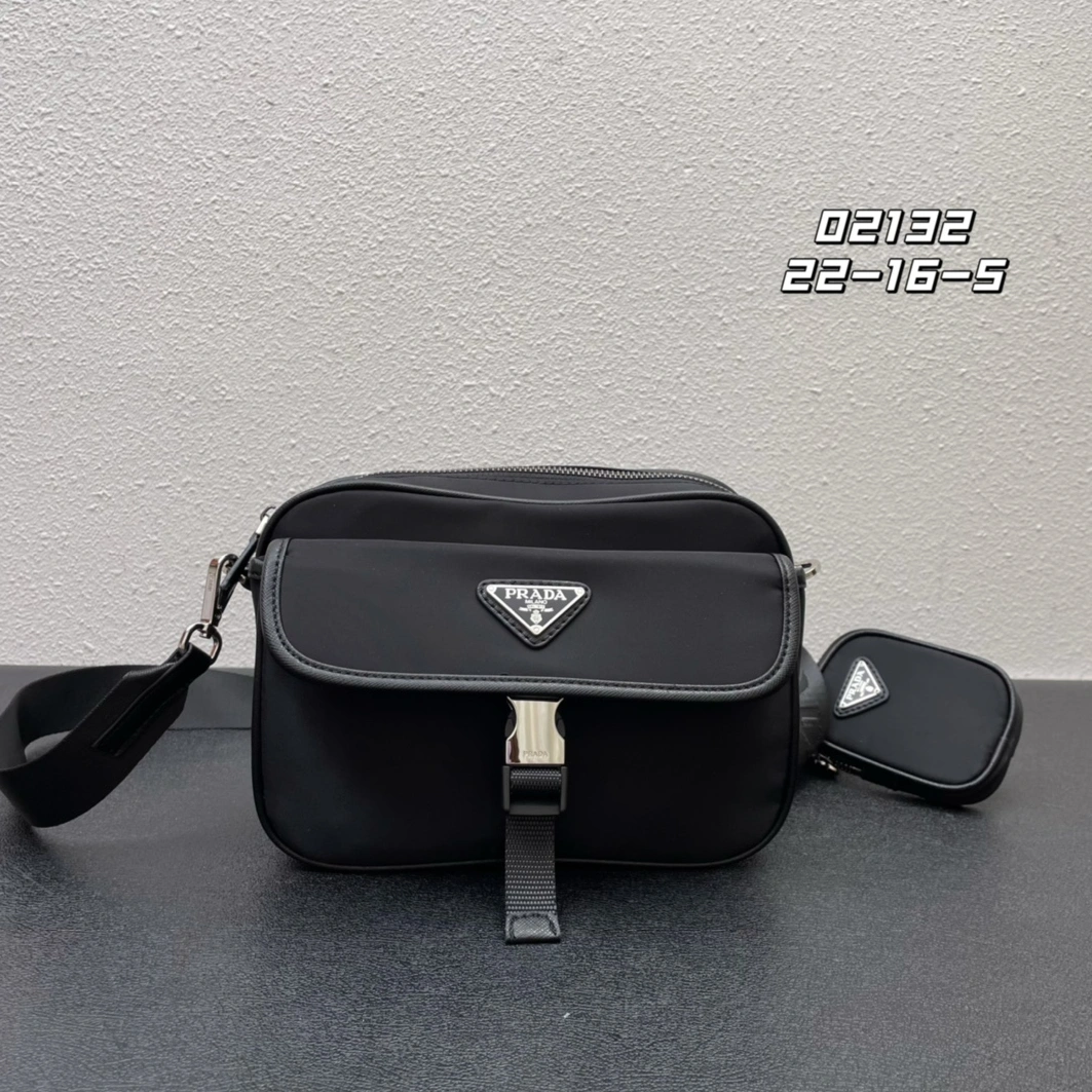 Functional 2308 Prada AAA Quality Messenger Bags For Unisex