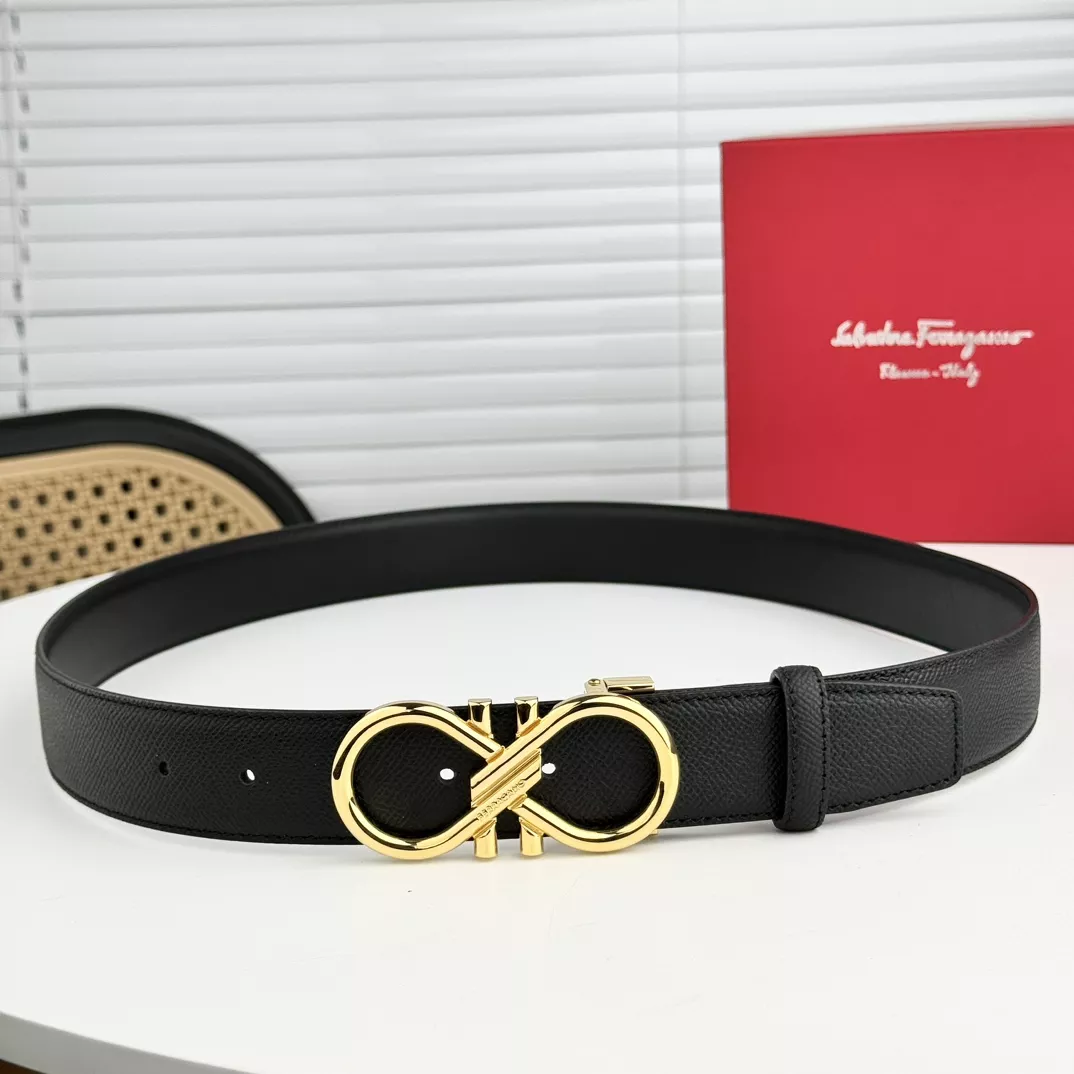 Functional 297 Salvatore Ferragamo AAA Quality Belts In 3.5cm For Men