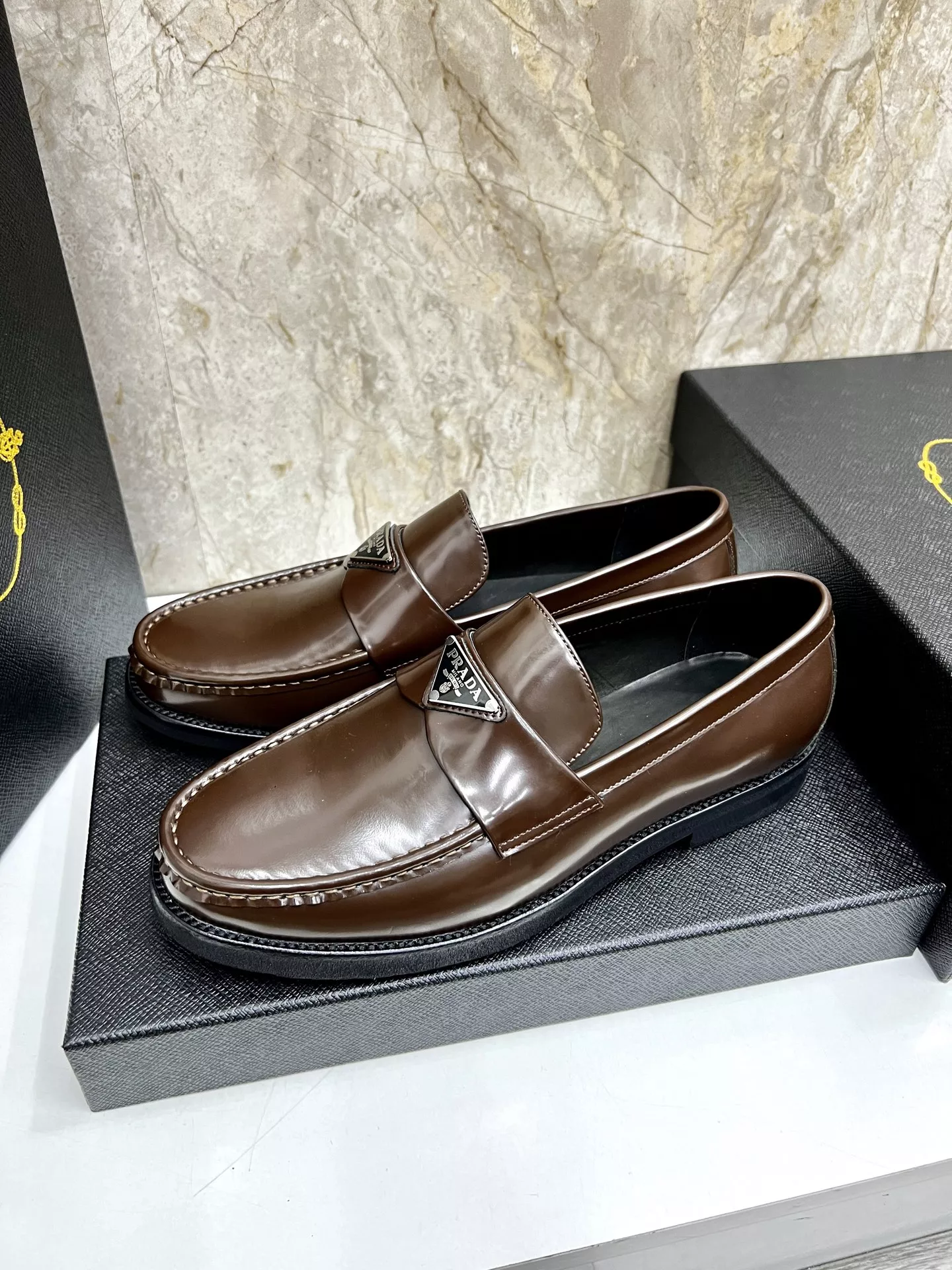 Functional 3794 Prada Leather Shoes For Men
