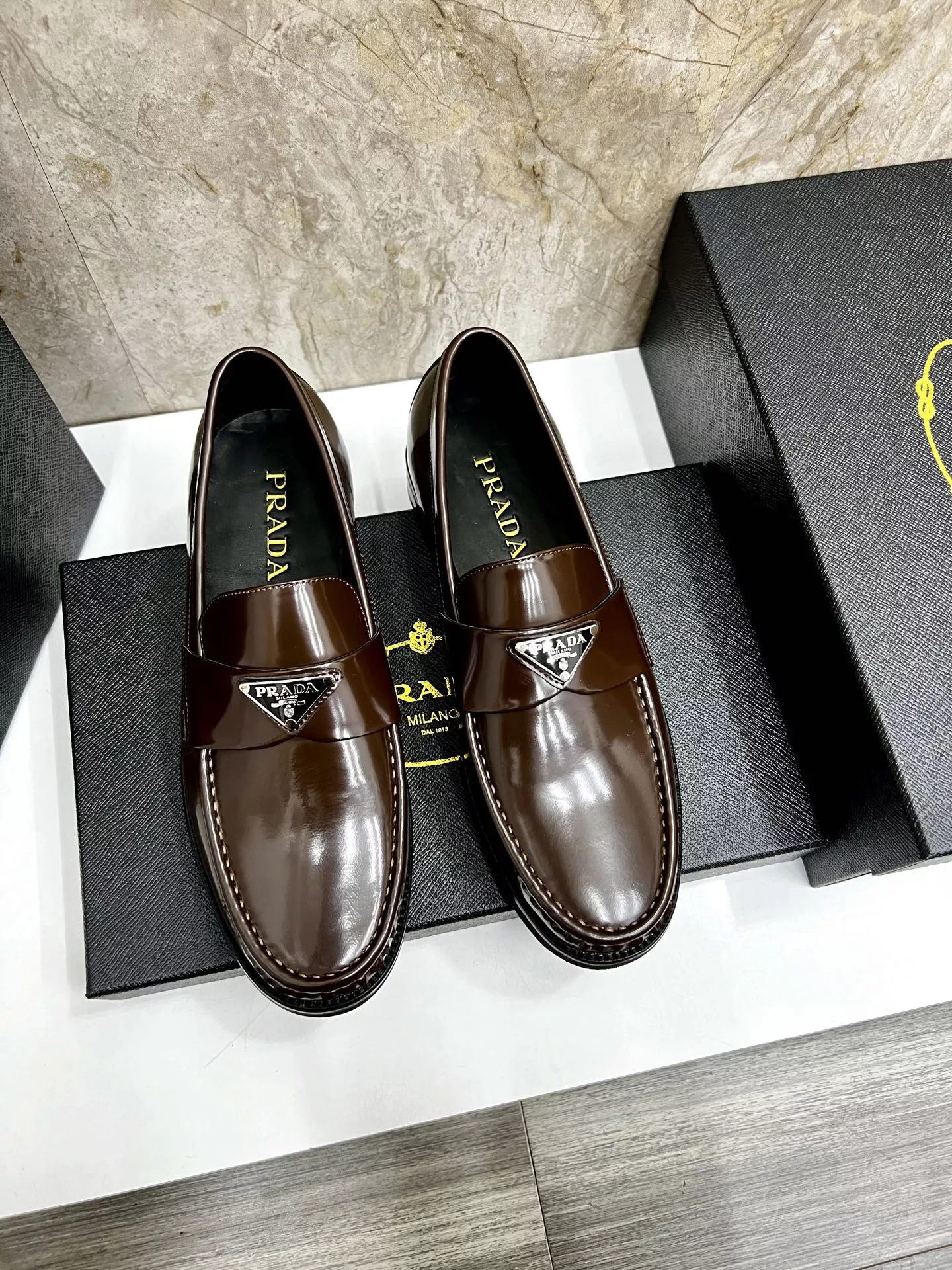 Functional 3794 Prada Leather Shoes For Men