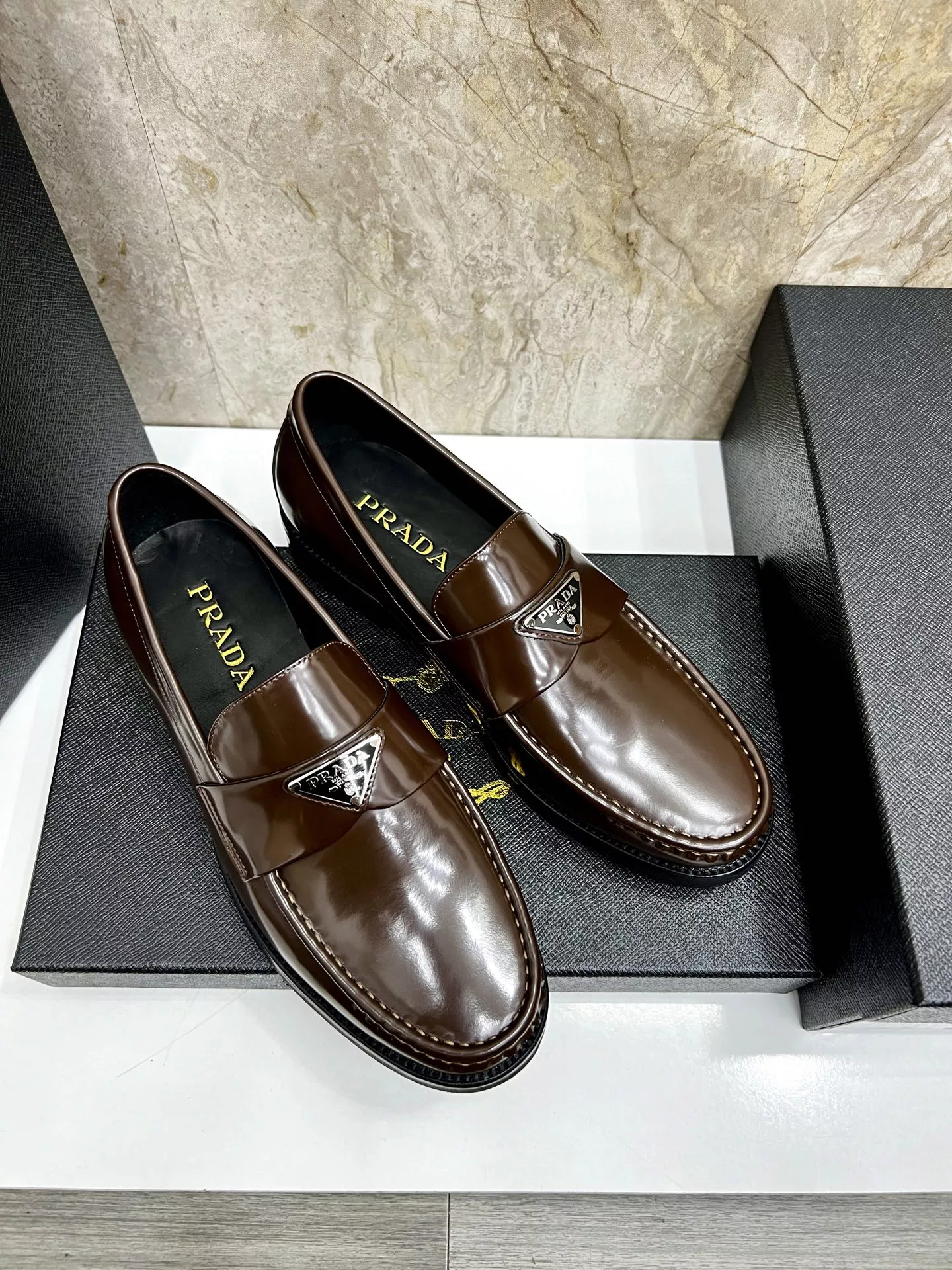 Functional 3794 Prada Leather Shoes For Men