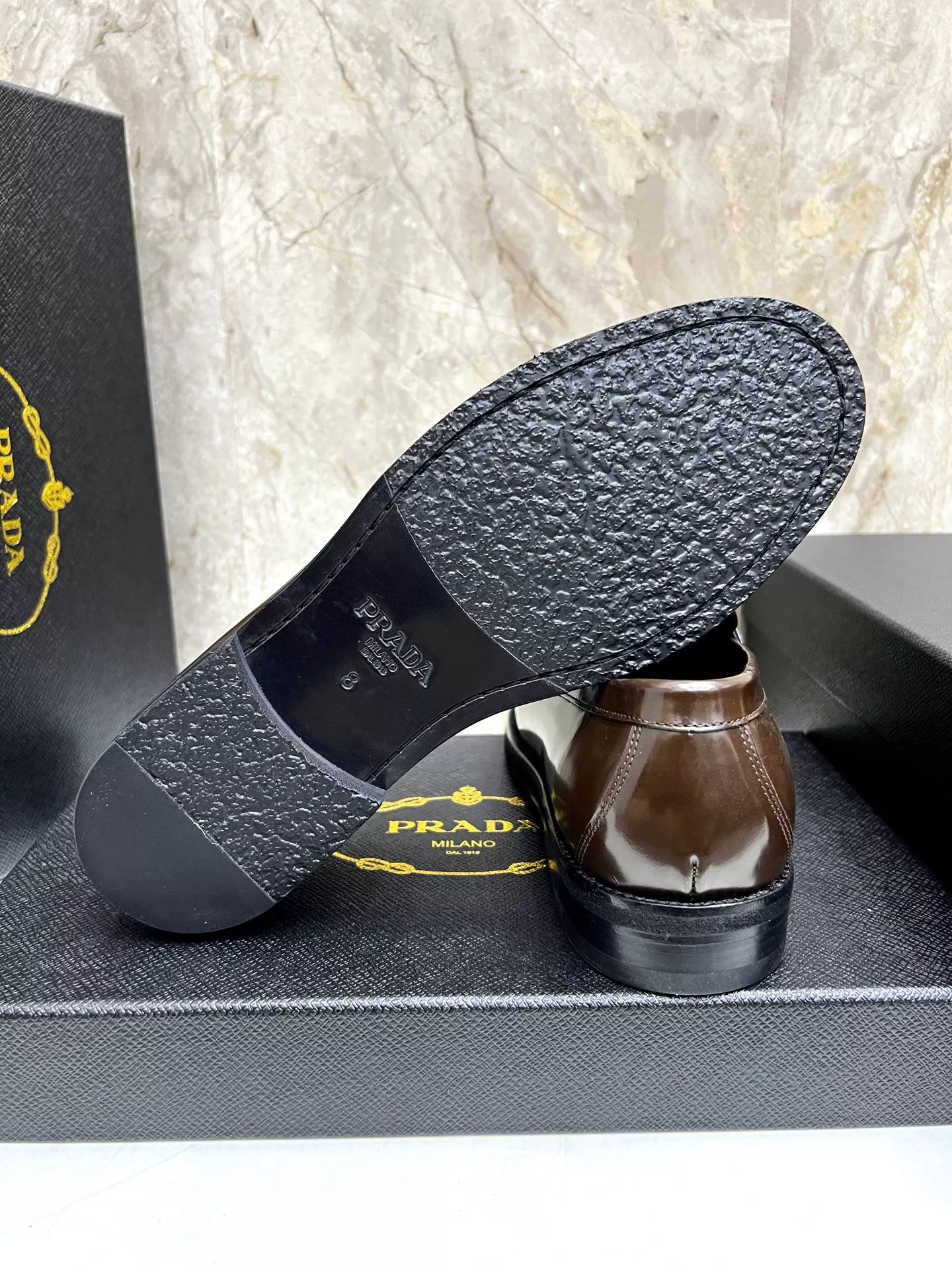 Functional 3794 Prada Leather Shoes For Men