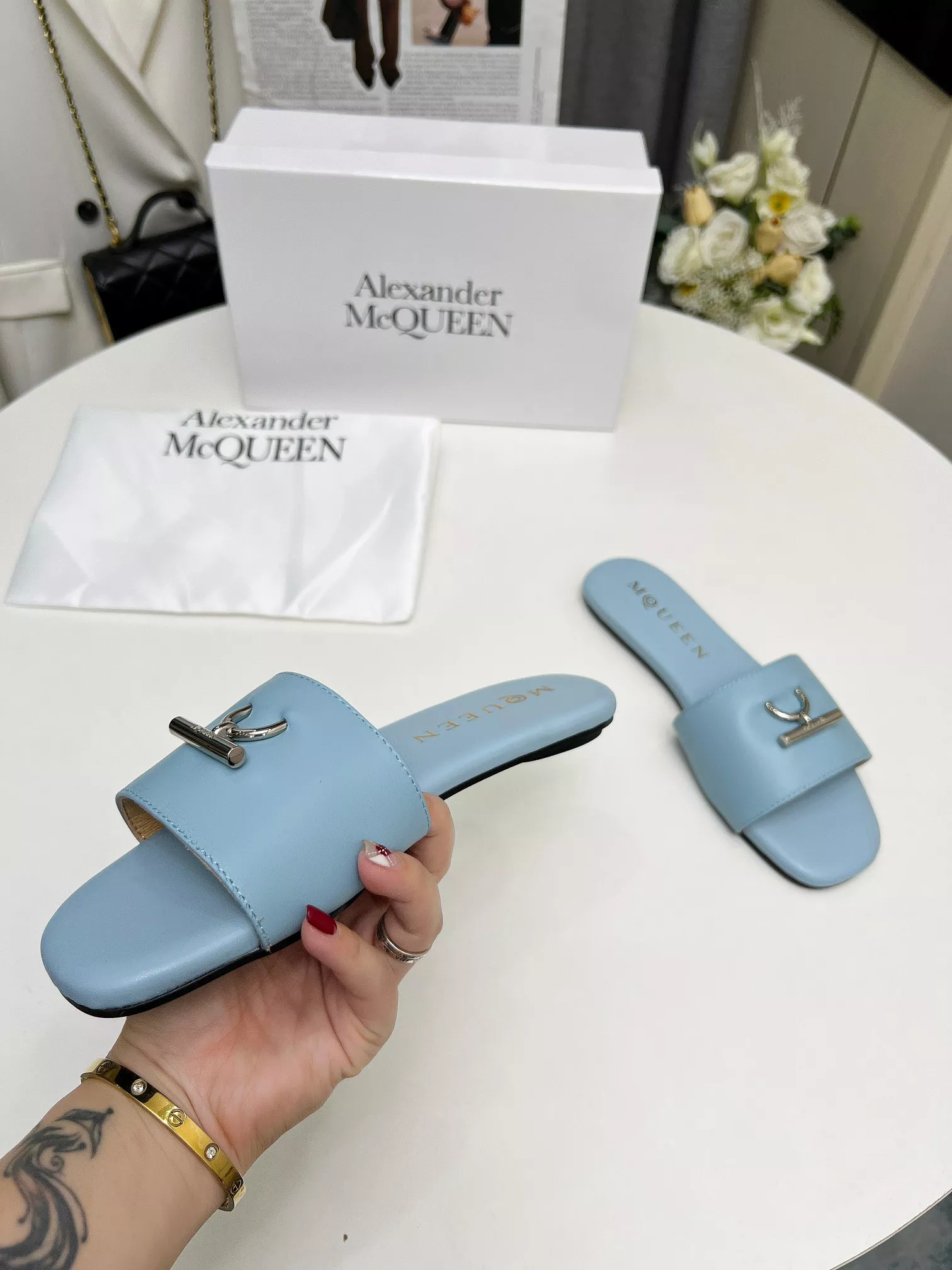 Functional 4556 Alexander McQueen Slippers For Women