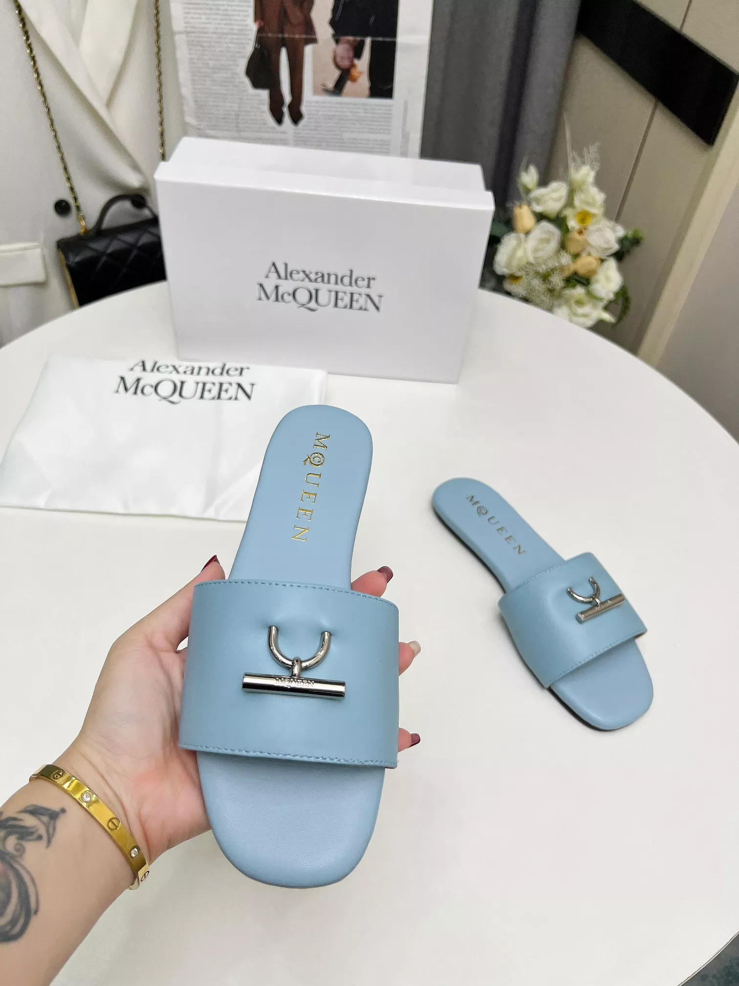 Functional 4556 Alexander McQueen Slippers For Women