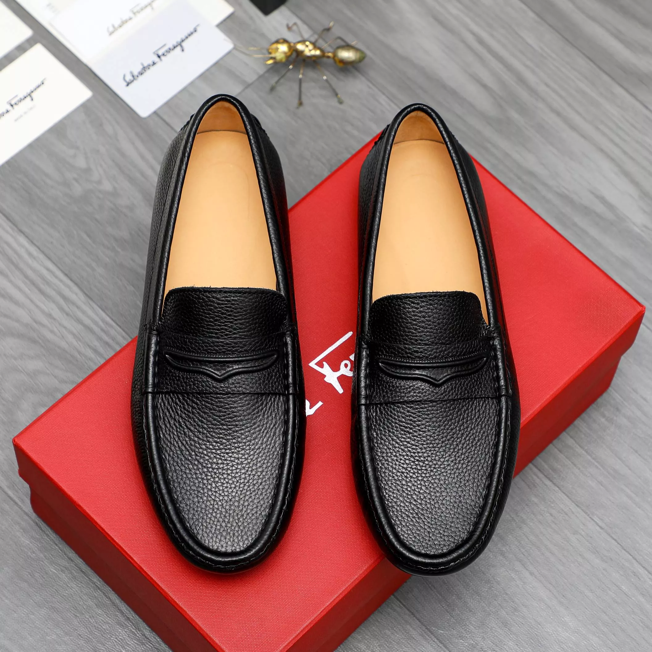Functional 4612 Salvatore Ferragamo Leather Shoes For Men