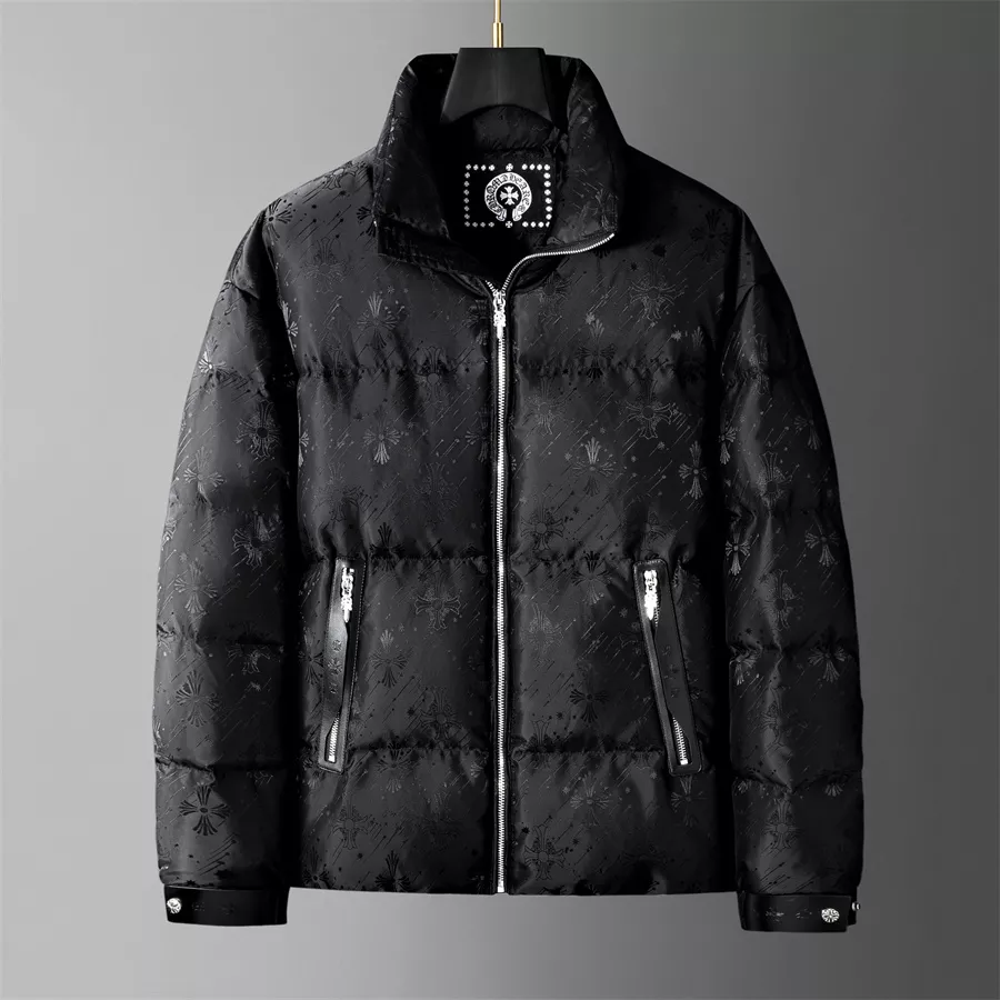 Functional 4798 Chrome Hearts Down Feather Coat Long Sleeved For Men