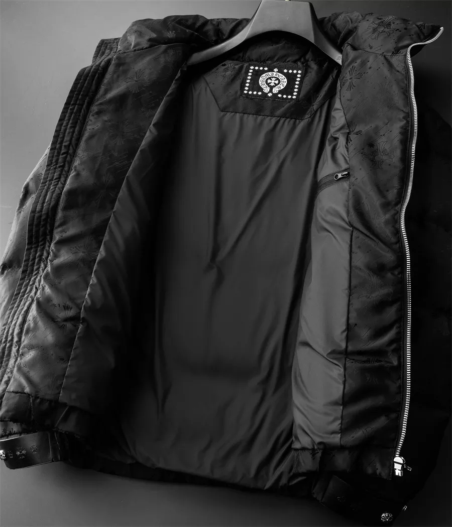 Functional 4798 Chrome Hearts Down Feather Coat Long Sleeved For Men