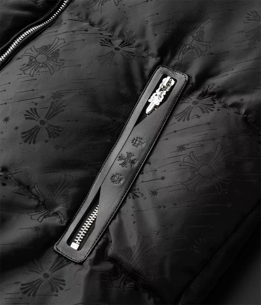 Functional 4798 Chrome Hearts Down Feather Coat Long Sleeved For Men