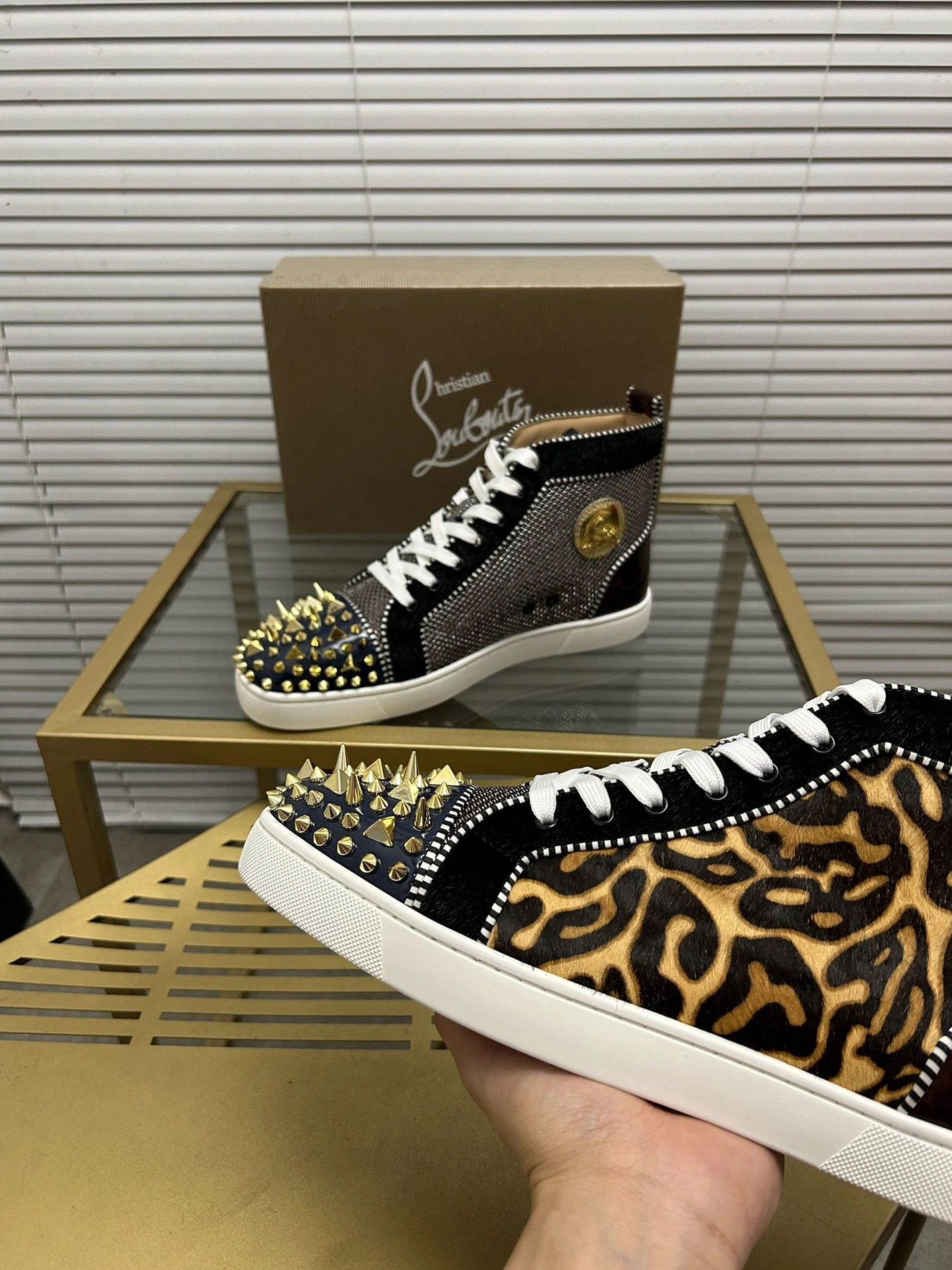 Functional 6155 Christian Louboutin High Top Shoes For Men