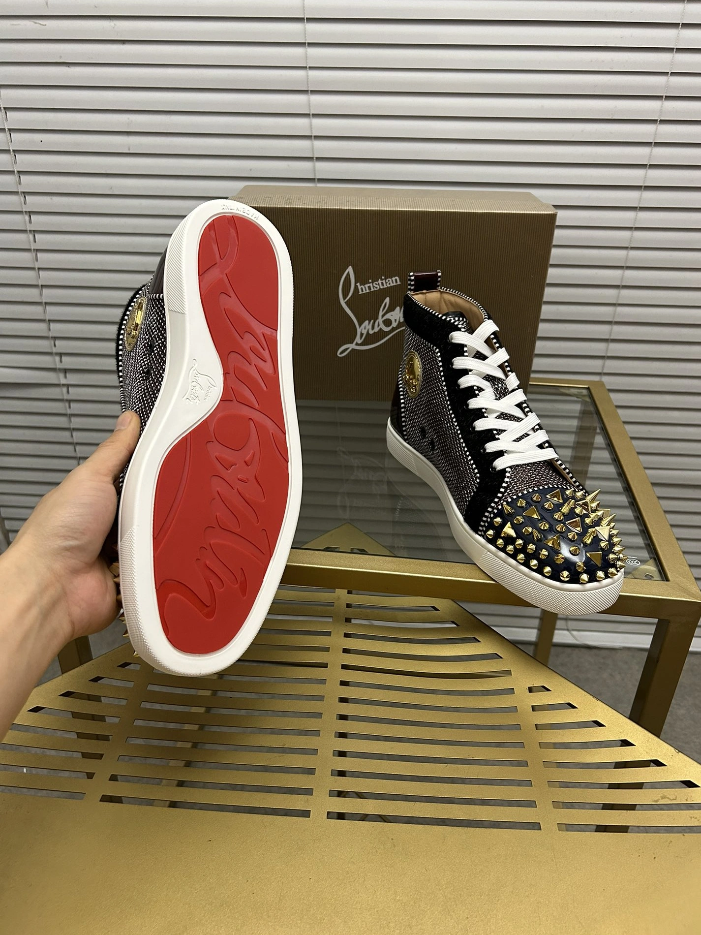 Functional 6155 Christian Louboutin High Top Shoes For Men