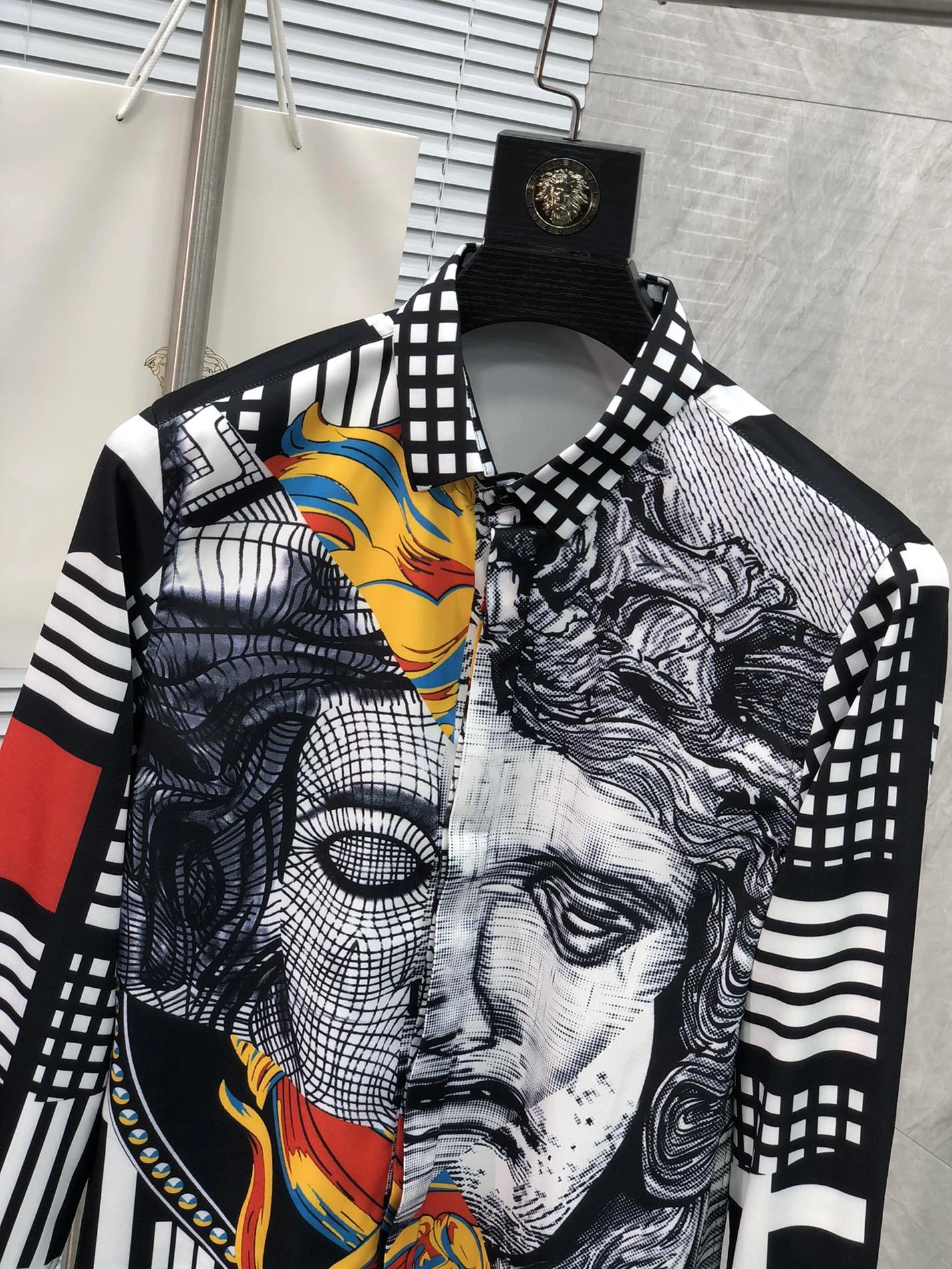 Functional 6310 Versace Shirts Long Sleeved For Men