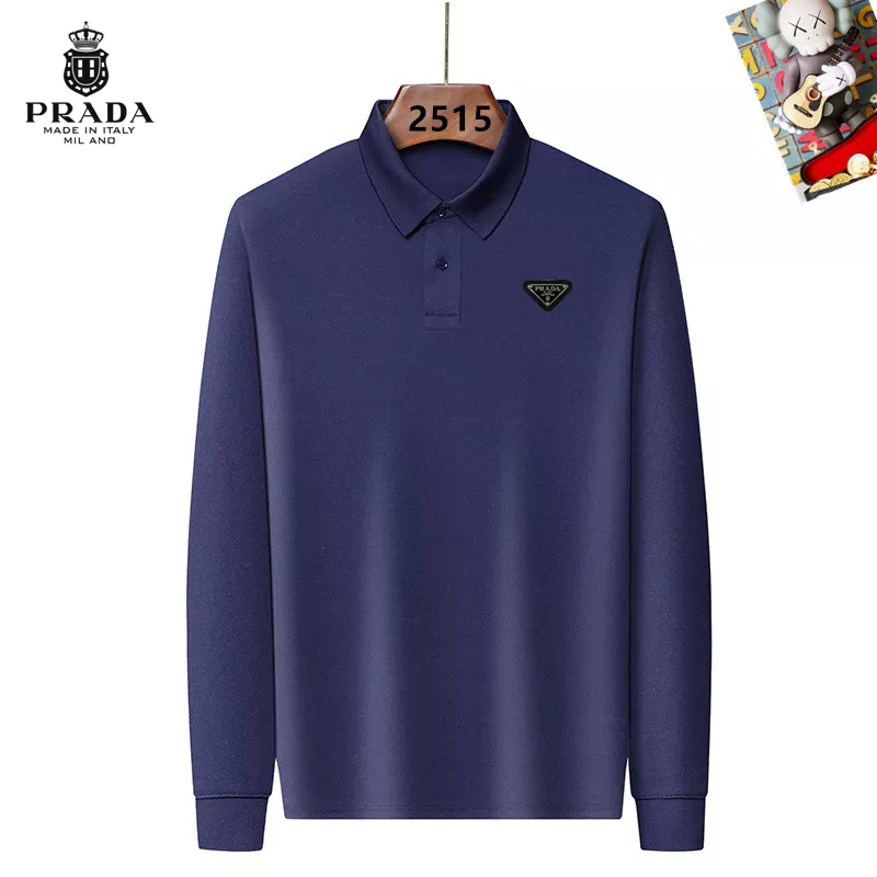 Functional 661 Prada T-Shirts Long Sleeved For Men