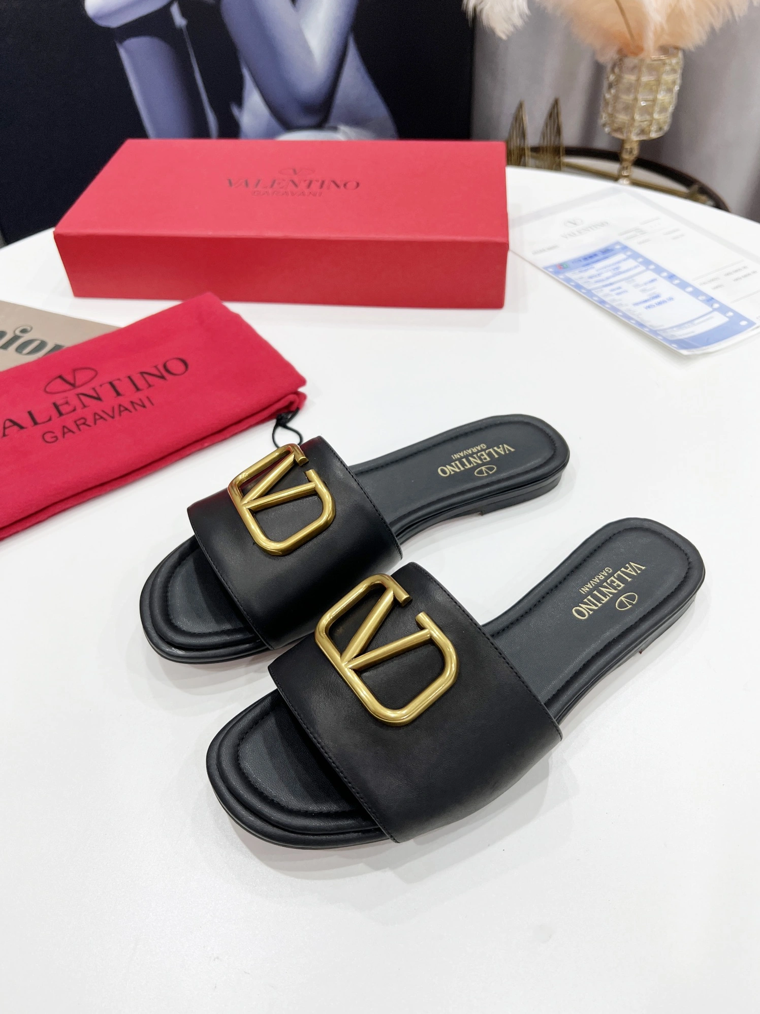 Functional 6666 Valentino Slippers For Women