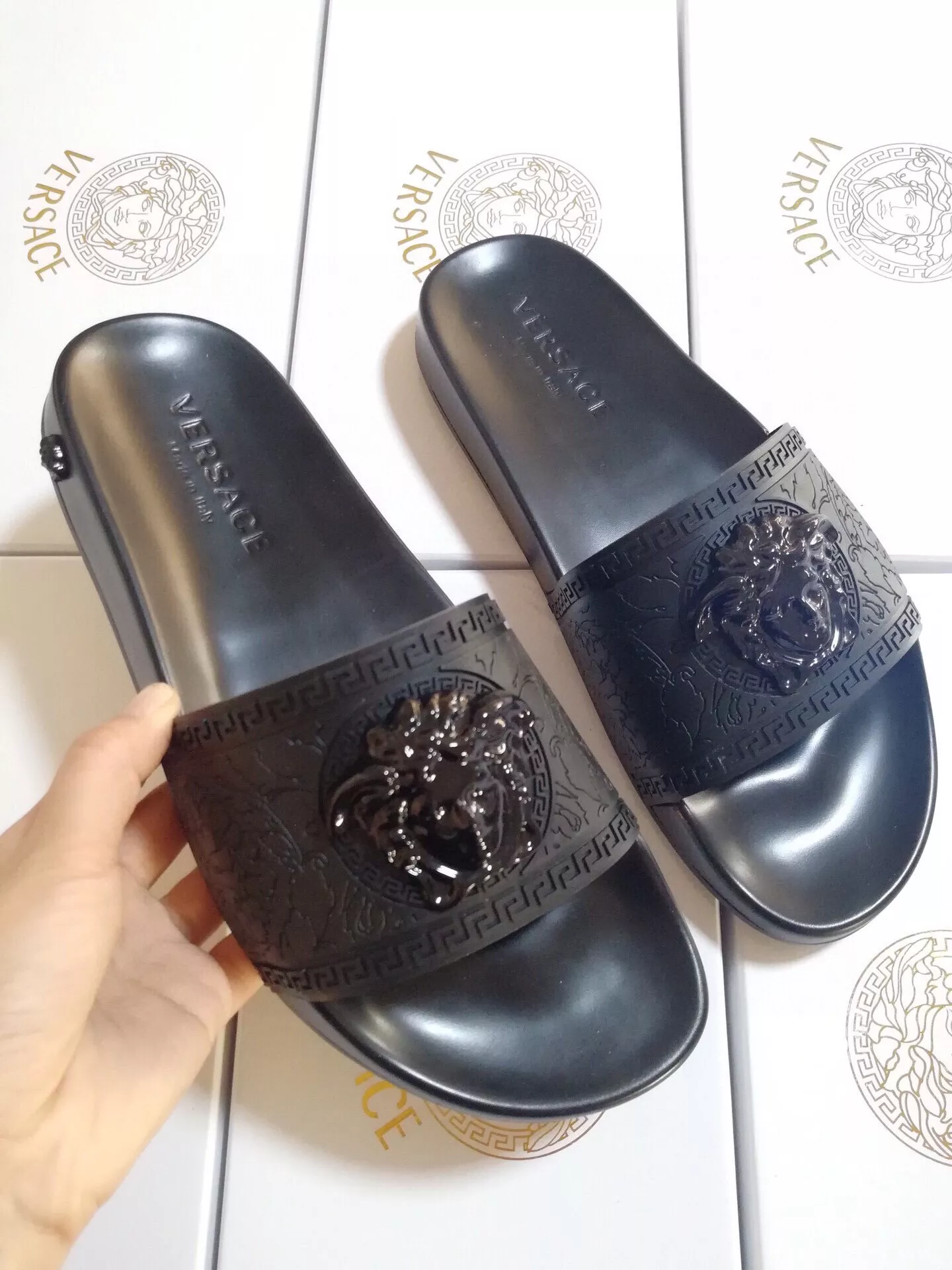 Functional 7437 Versace Slippers For Men