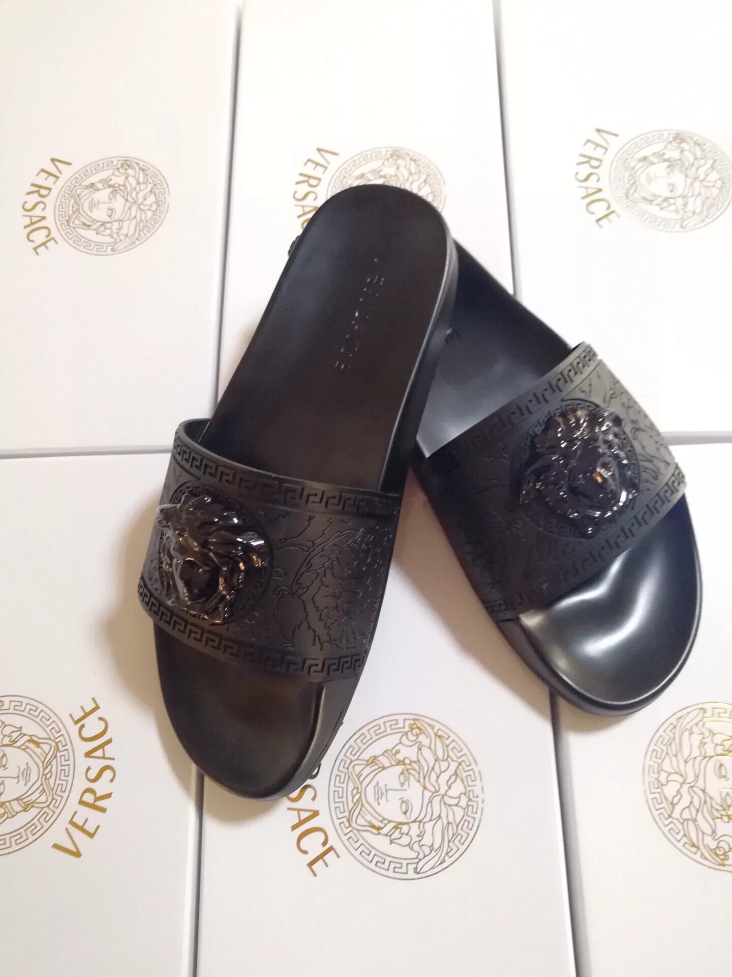 Functional 7437 Versace Slippers For Men