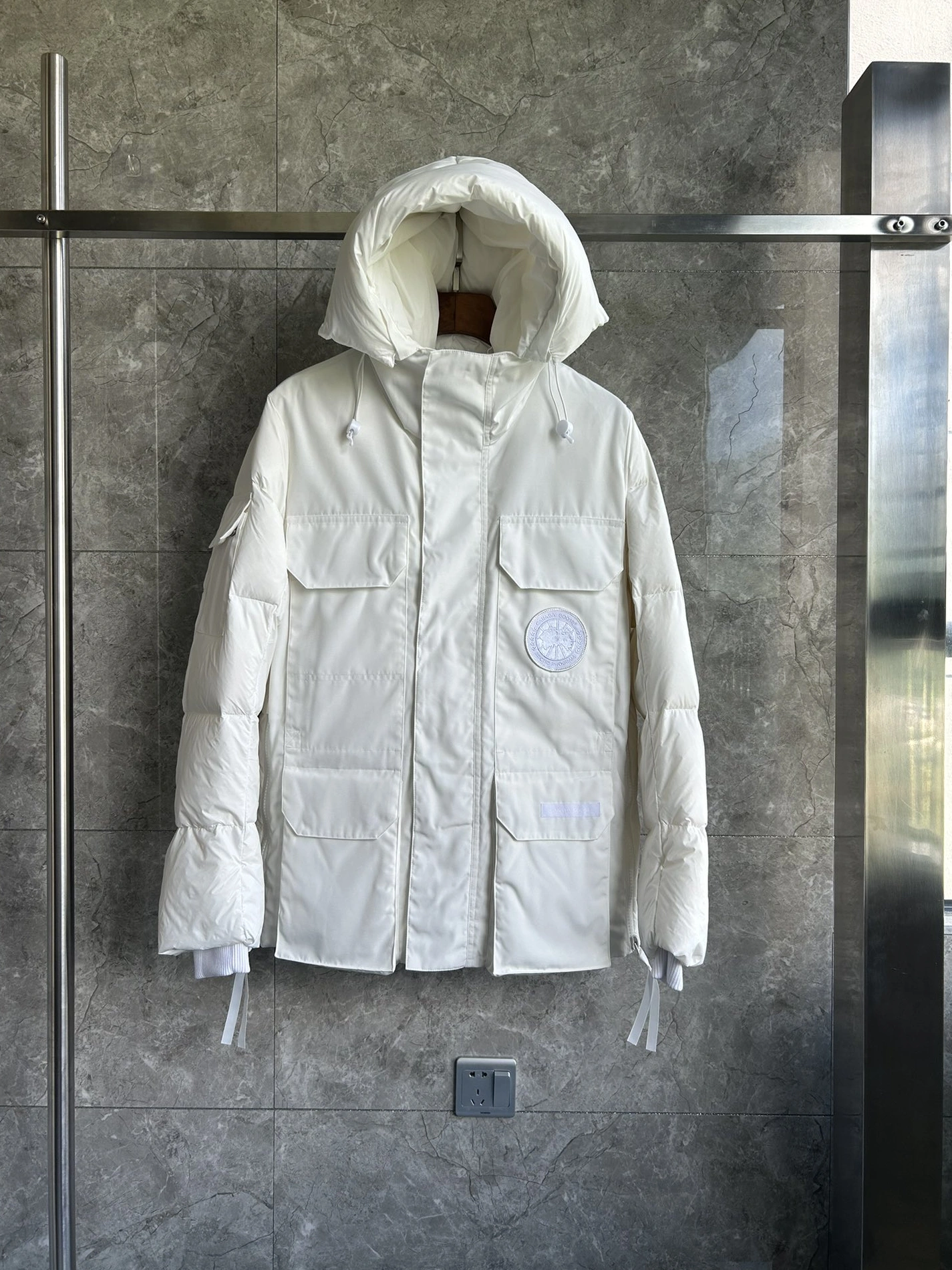 Functional 7474 Canada Goose Down Feather Coat Long Sleeved For Men