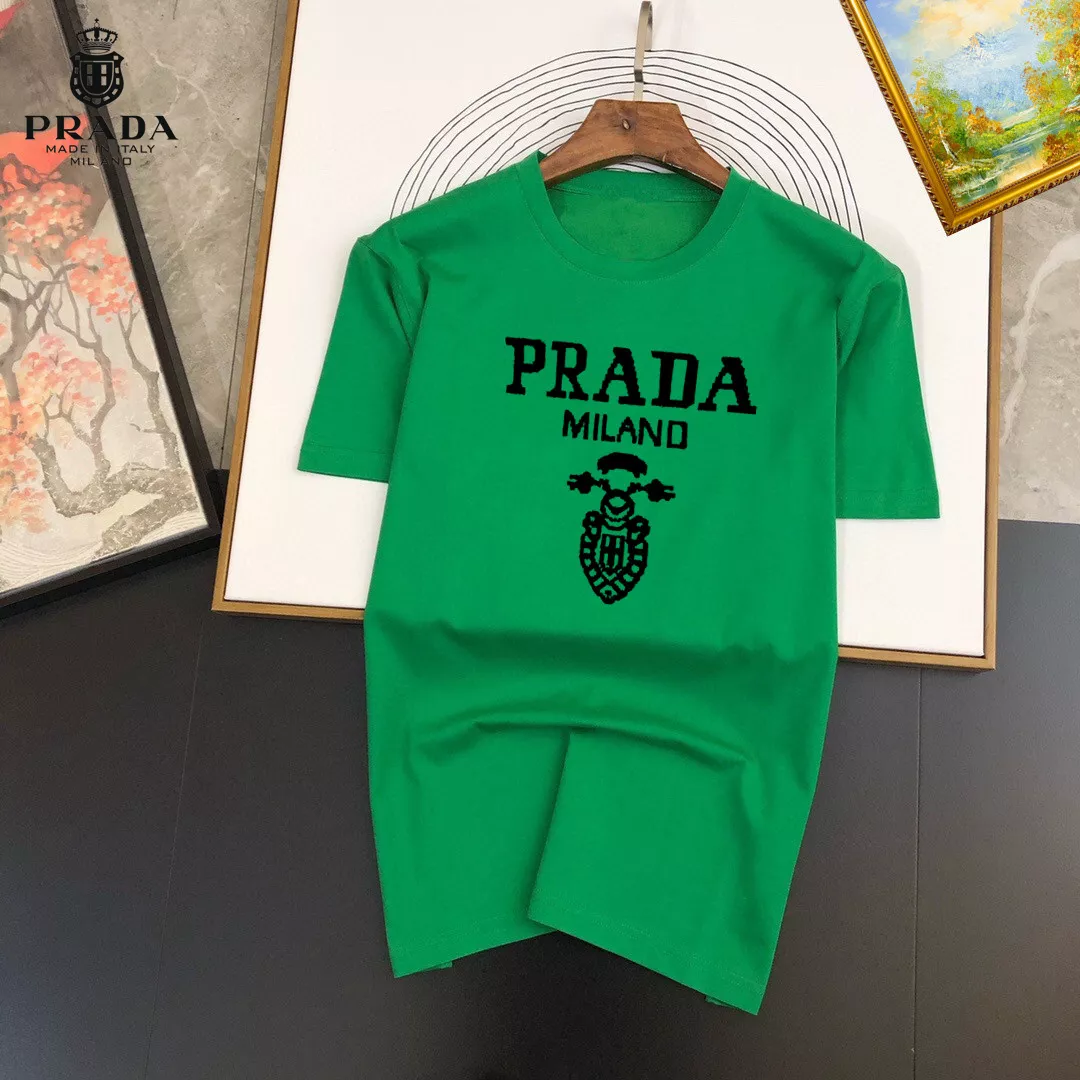 Functional 7699 Prada T-Shirts Short Sleeved For Unisex