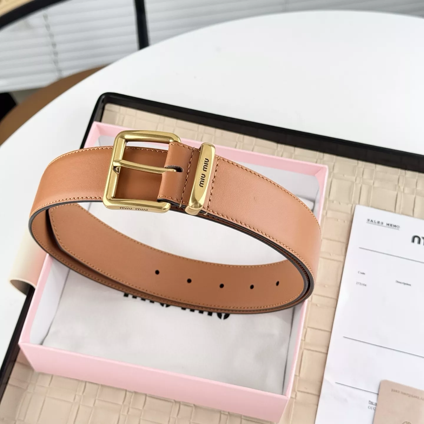 Functional 7728 MIU MIU AAA Quality Belts In 3.5cm For Women