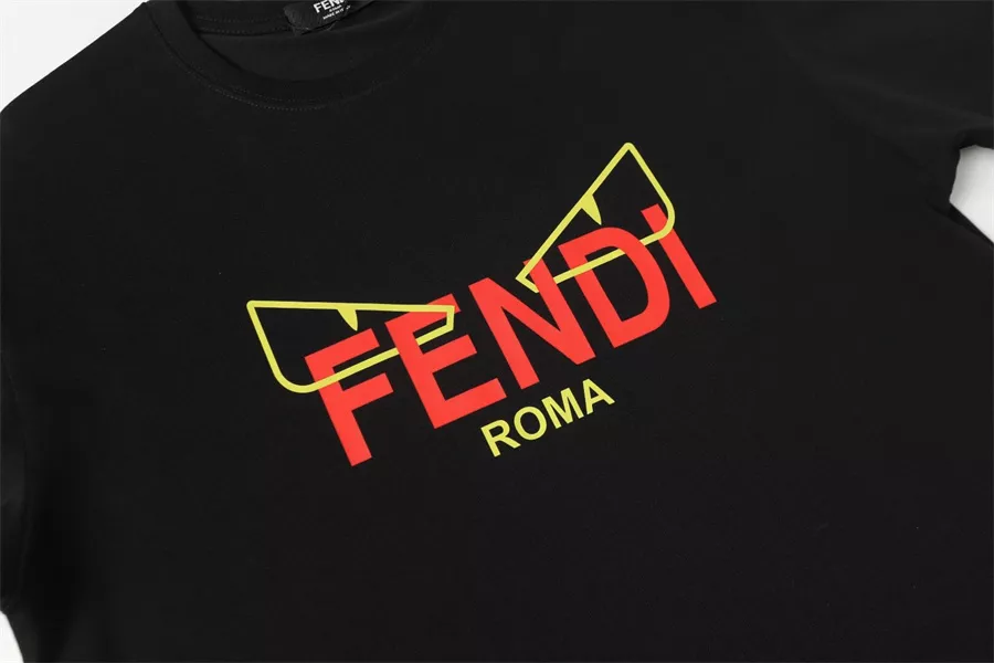 Functional 9244 Fendi T-Shirts Short Sleeved For Unisex