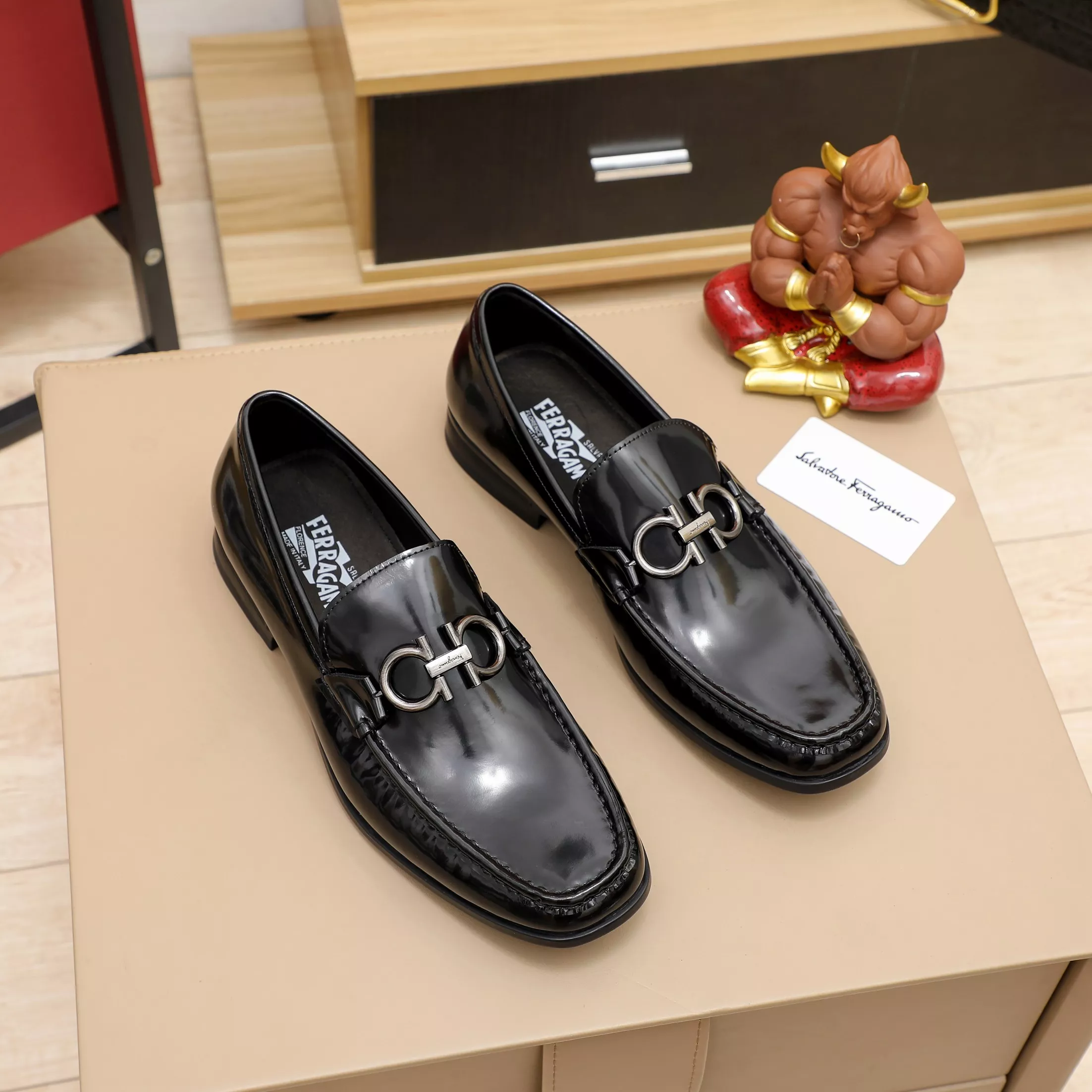 Functional 9803 Salvatore Ferragamo Leather Shoes For Men