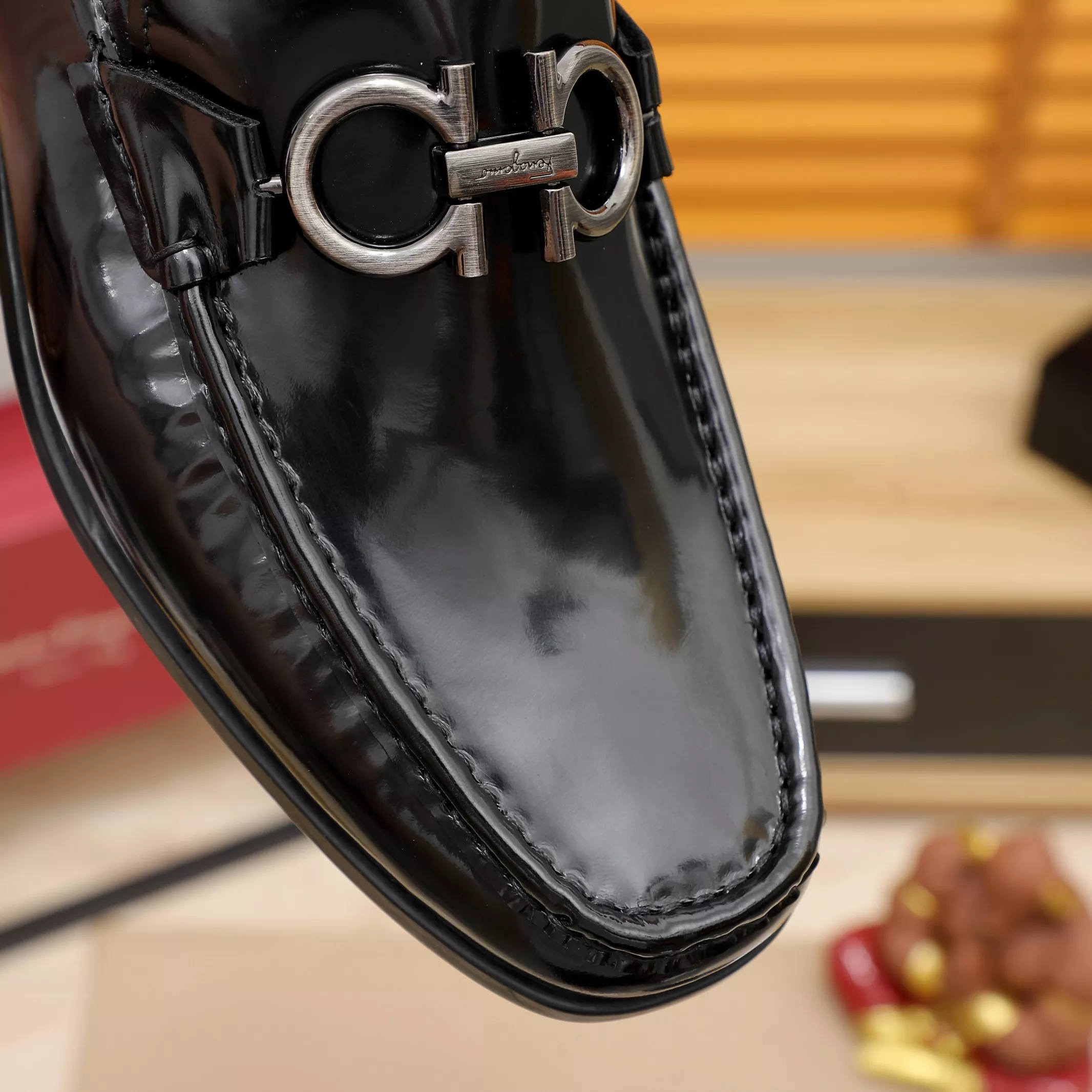 Functional 9803 Salvatore Ferragamo Leather Shoes For Men