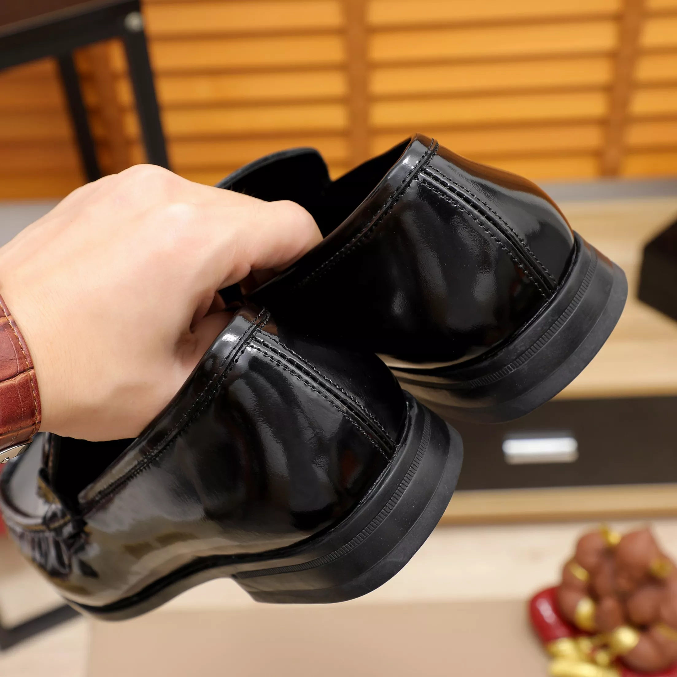 Functional 9803 Salvatore Ferragamo Leather Shoes For Men