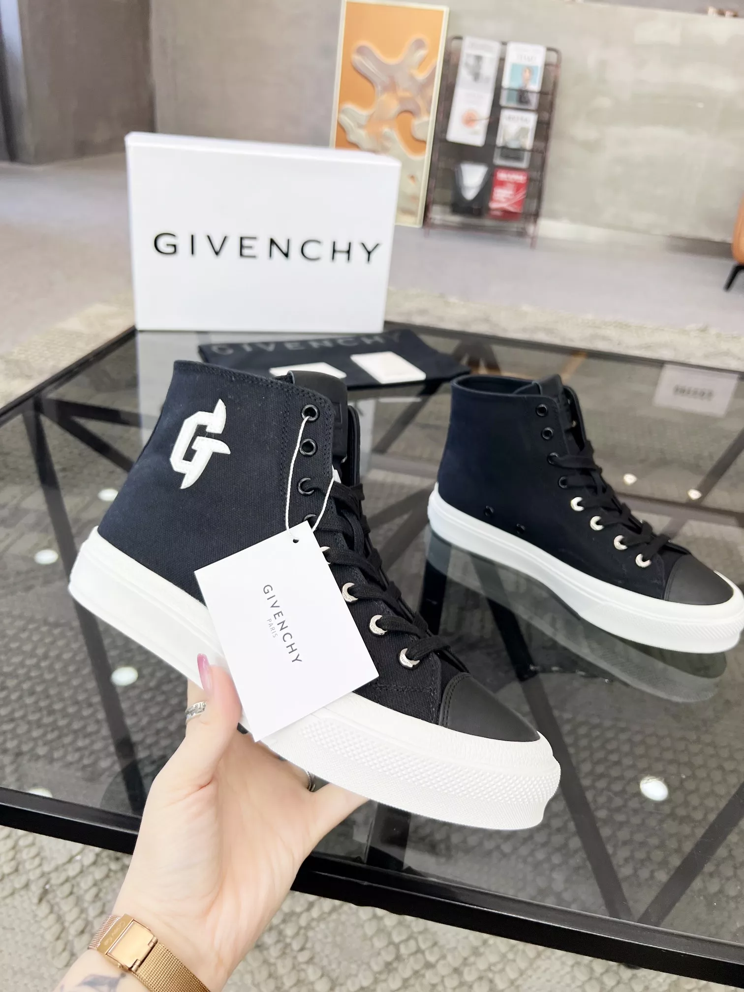 Givenchy High Tops Shoes For Men Functional 7089