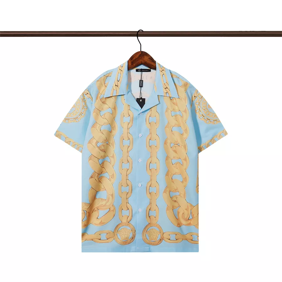 GoAnywhere 1398 Versace Shirts Short Sleeved For Men