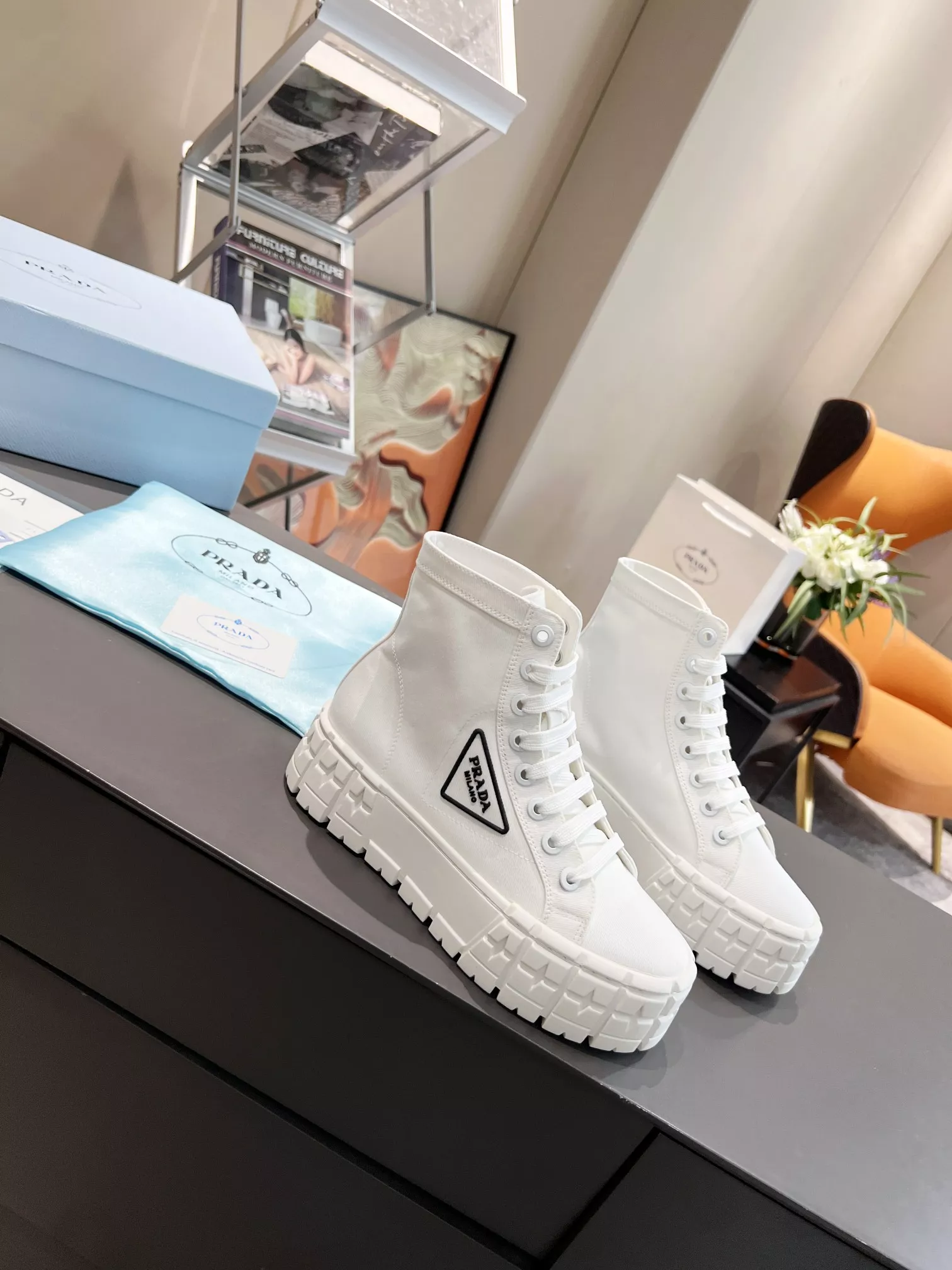 GoAnywhere 3745 Prada High Top Shoes For Women