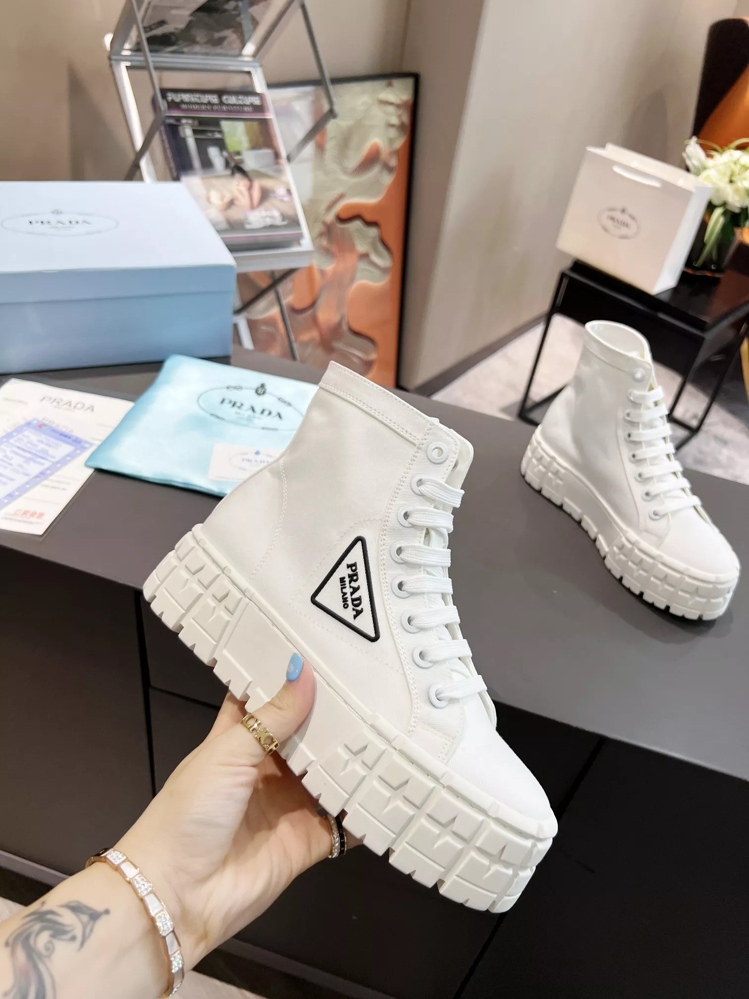 GoAnywhere 3745 Prada High Top Shoes For Women
