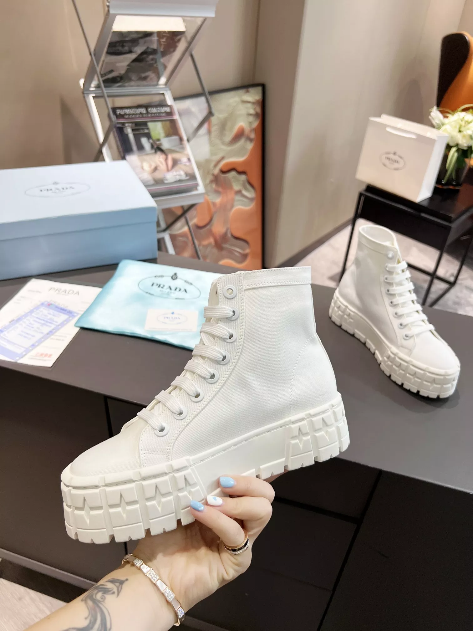GoAnywhere 3745 Prada High Top Shoes For Women
