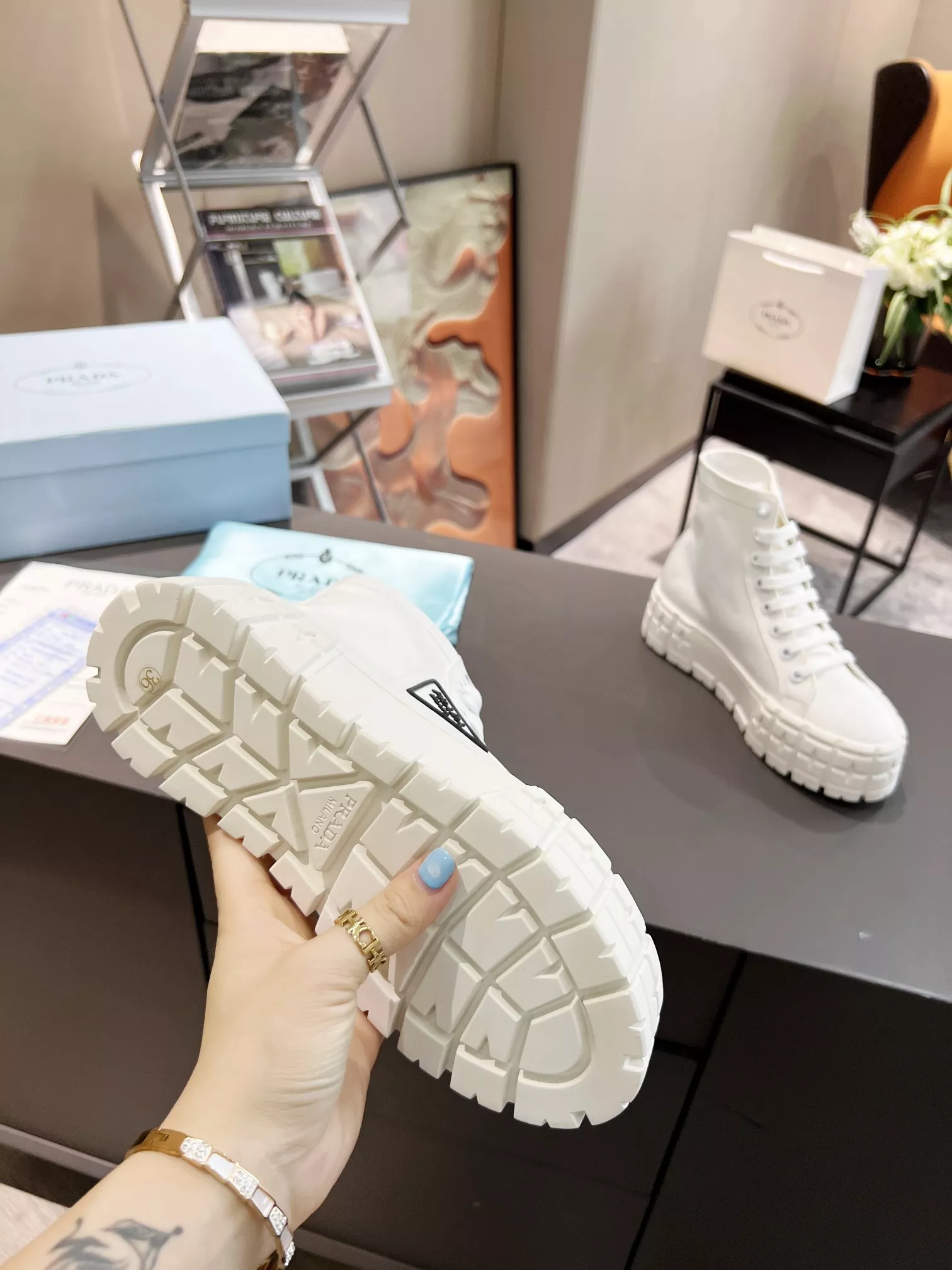 GoAnywhere 3745 Prada High Top Shoes For Women