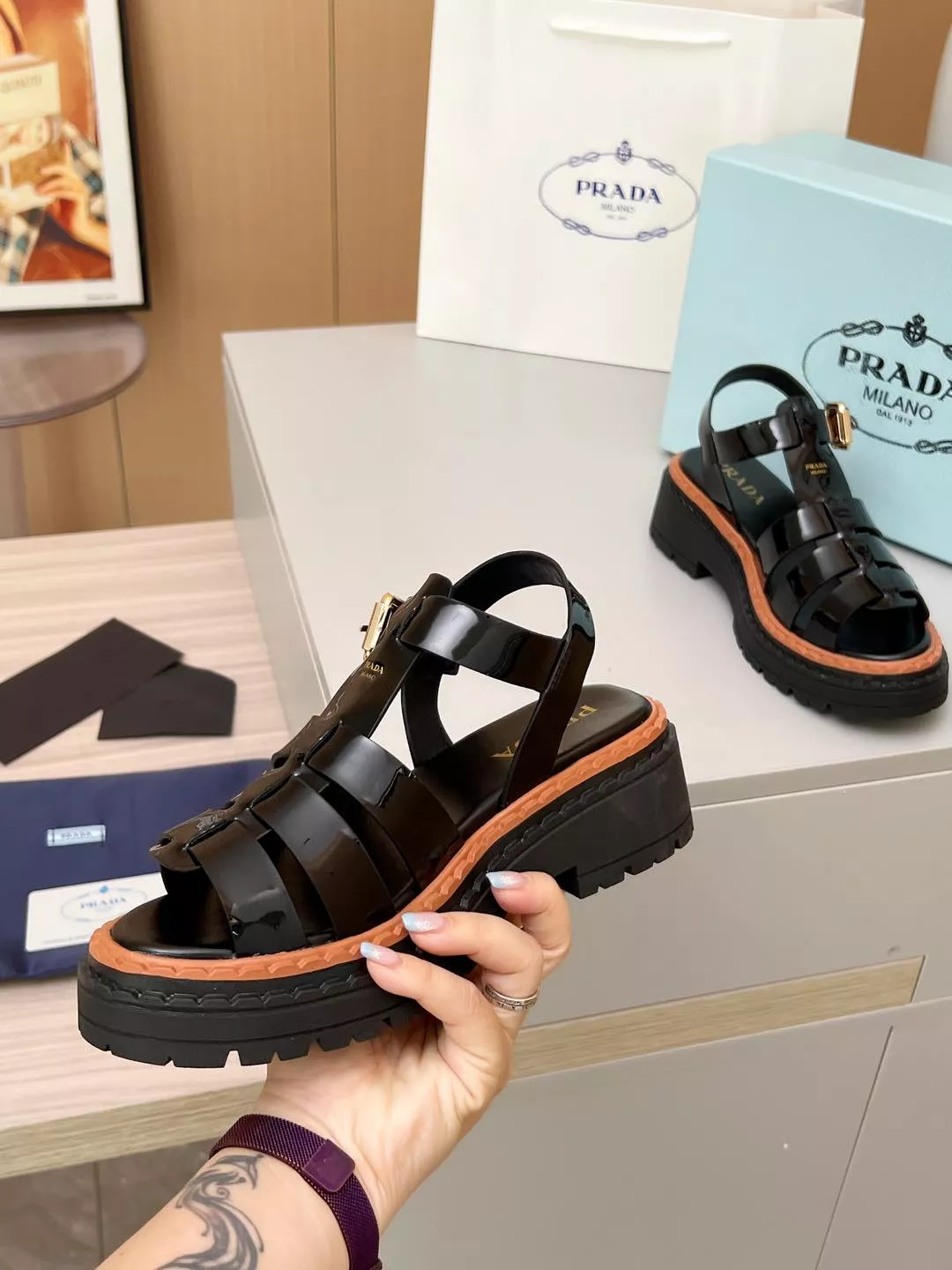 GoAnywhere 3778 Prada Sandal For Women