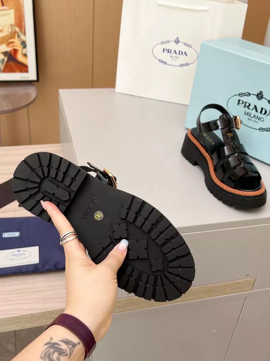 GoAnywhere 3778 Prada Sandal For Women